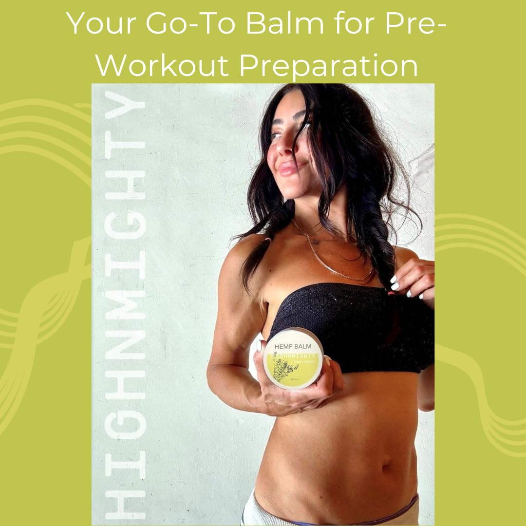 Highnmighty Maximum Strength Lemon Pepper Hemp Balm Salve | Daytime Relief, Relaxing, Natural, Fast-Acting Topical Cream for Muscle Joint Back Knee Shoulder Neck Elbow Hand Foot Relief, 60ml (2oz) Highnmighty buy supplements canada