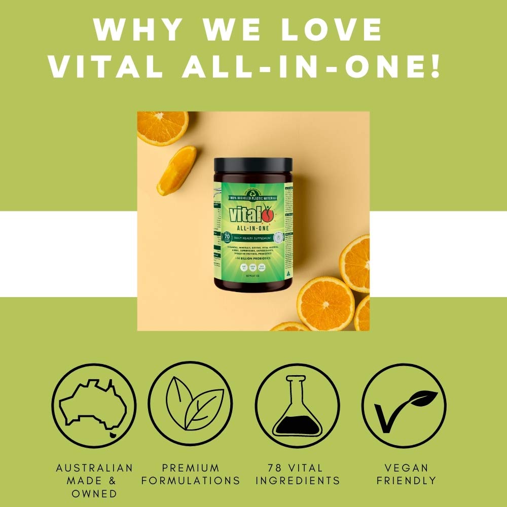 Vital Greens Antioxidant Superfood Powder Natural Multivitamin Formula 300gm / 10.58oz Vital Greens buy supplements canada