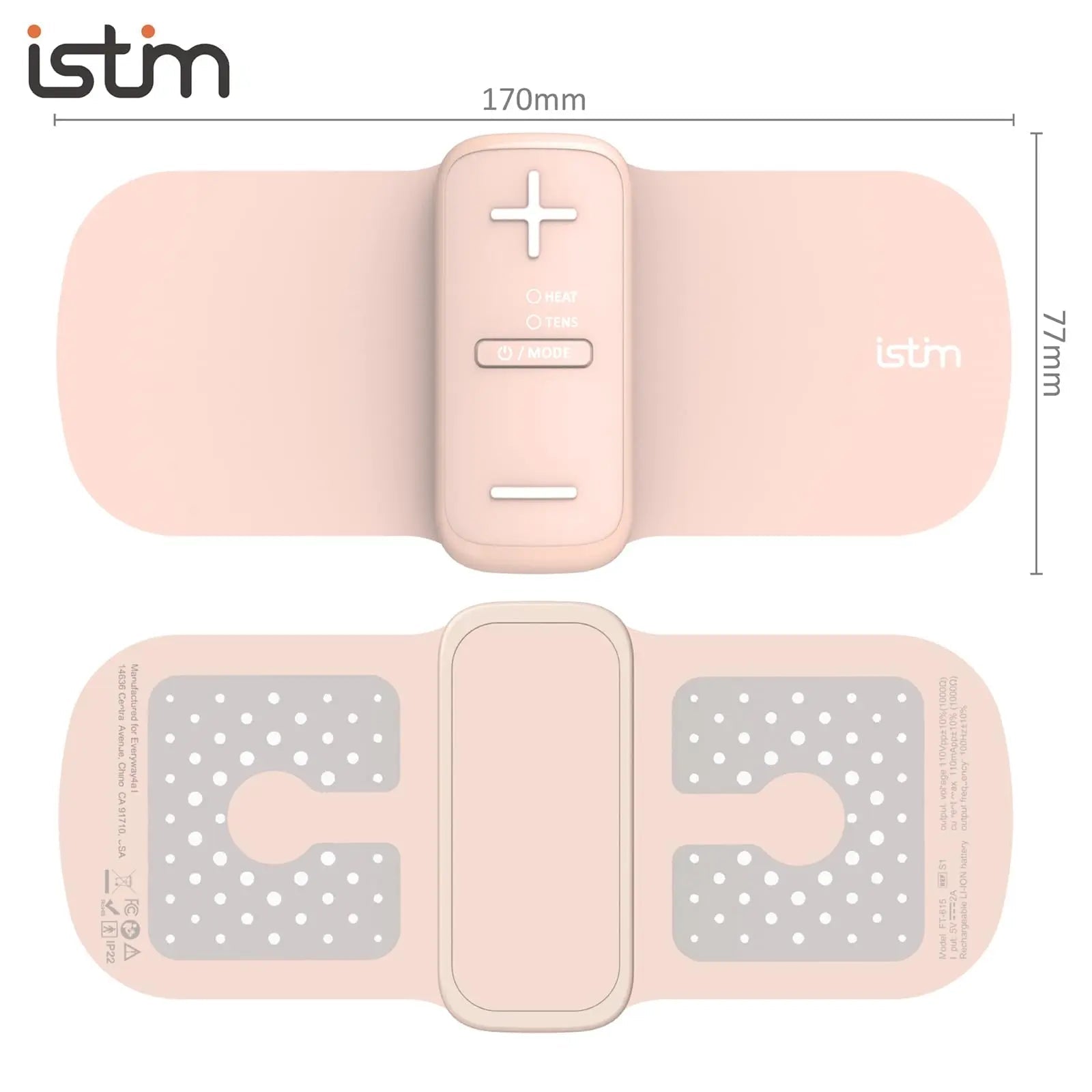 iStim S1 Wireless TENS Unit for Menstrual Relief – Period Pain Relief Device for Period Cramps and Back Pain, TENS Machine with Heat, Rechargeable Drug-Free TENS Massager with Japanese Gel Pads iSTIM buy supplements canada