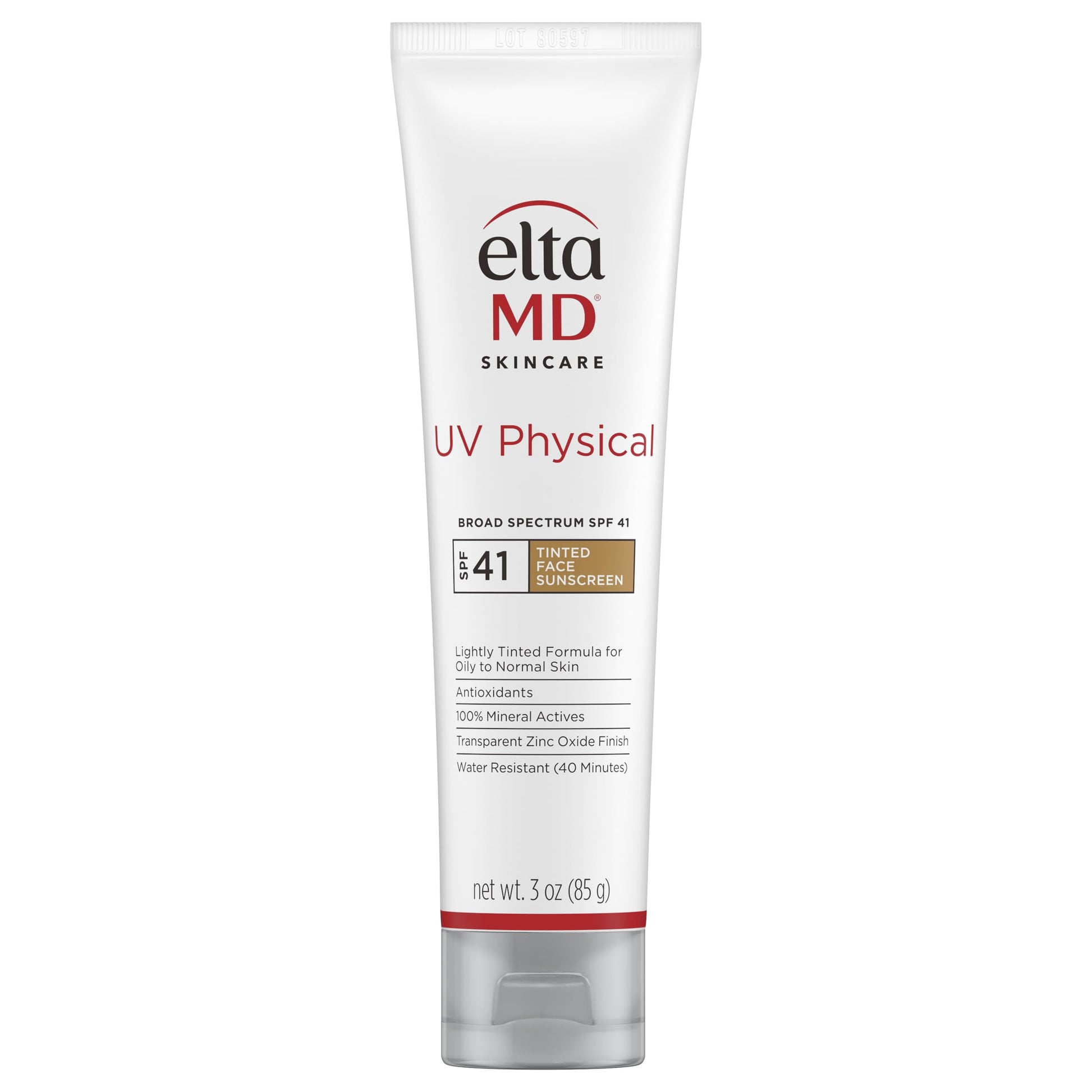 EltaMD UV Physical Tinted Mineral Sunscreen for Face SPF 41, 100% Mineral Actives Tinted Face Lotion, Water Resistant, Paraben-Free EltaMD buy supplements canada