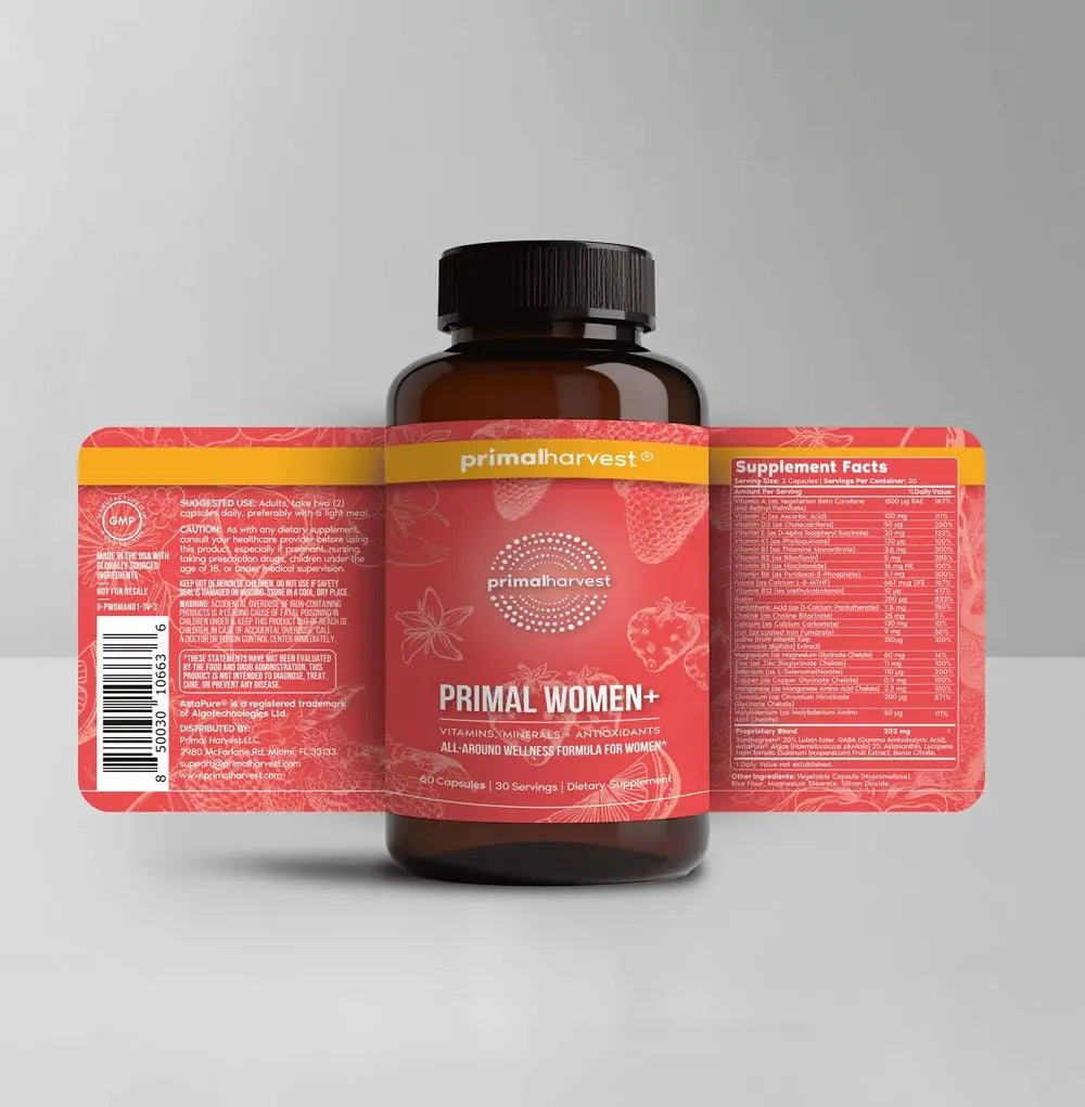 Primal Harvest Multivitamin for Women Vitamin A, Vitamin C, Vitamin D and E, Vitamin B12, B6, Biotin, Zinc Supplements Primal Harvest buy supplements canada