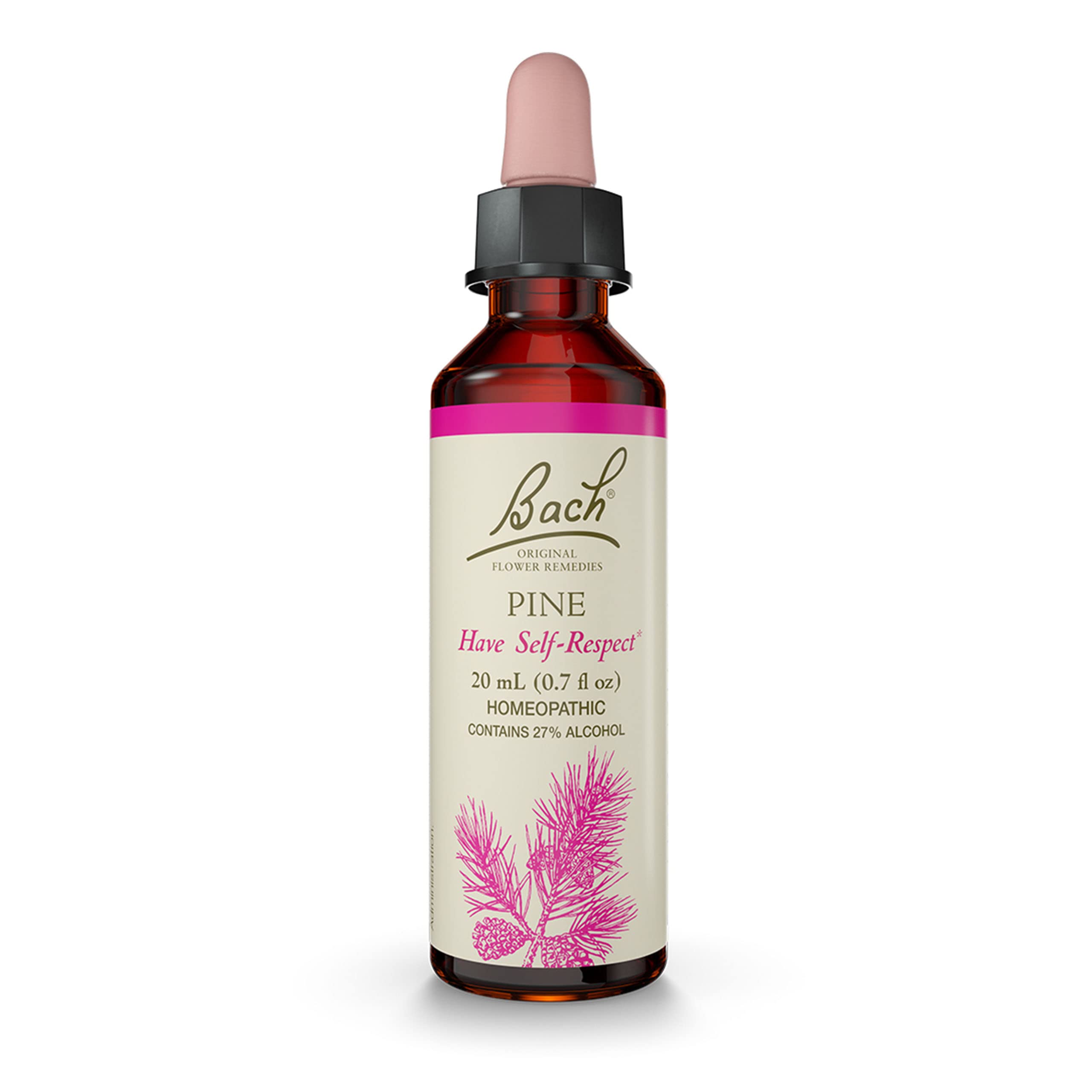 Bach Original Flower Remedies, Pine for Self Respect, Natural Homeopathic Flower Essence Bach buy supplements canada