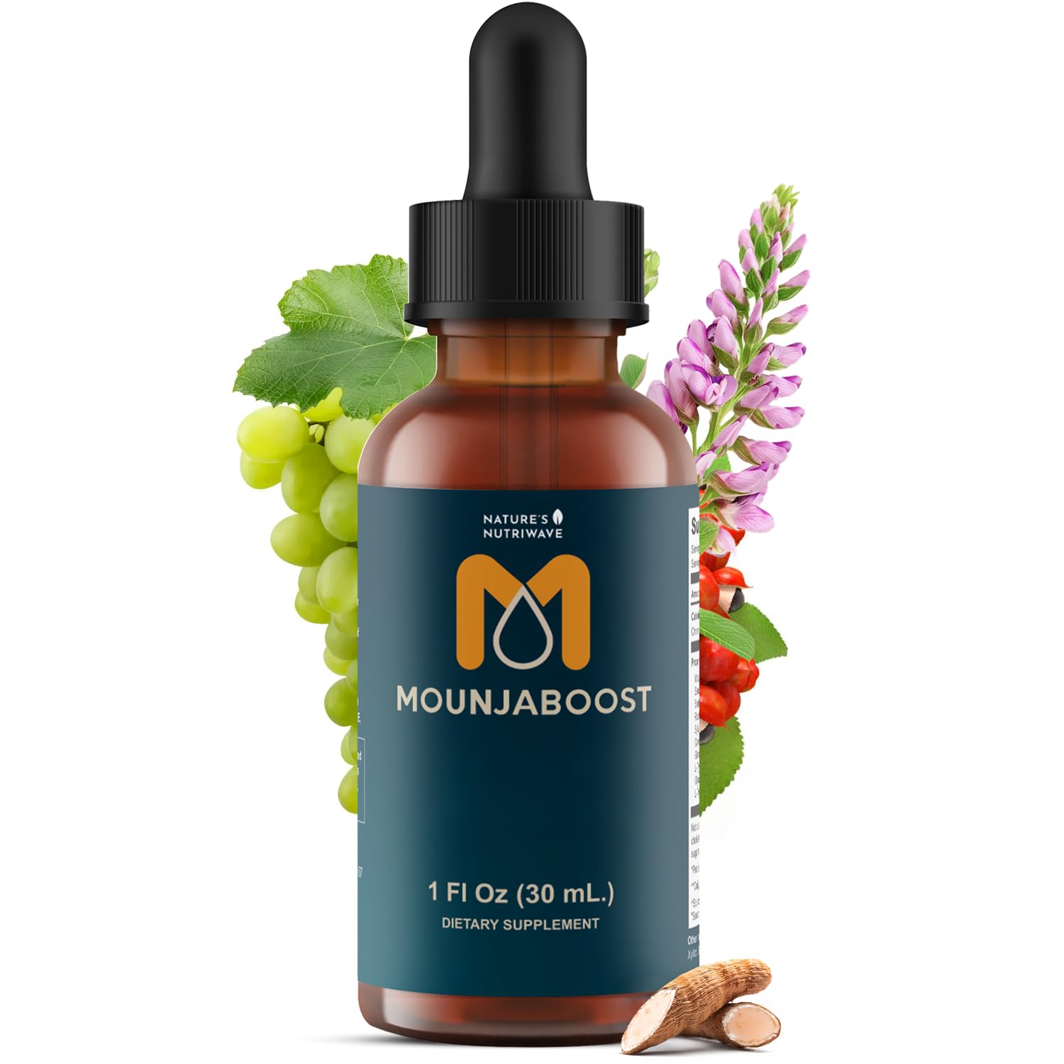 Mounjaboost – Natural Herbal & Plant-Based Supplement with 6 Exotic Nutrients & Botanicals – Made in USA, GMP-Certified, Non-GMO, Easy-to-Take – 30 mL, 1 Month Supply Nature’s NutriWave buy supplements canada