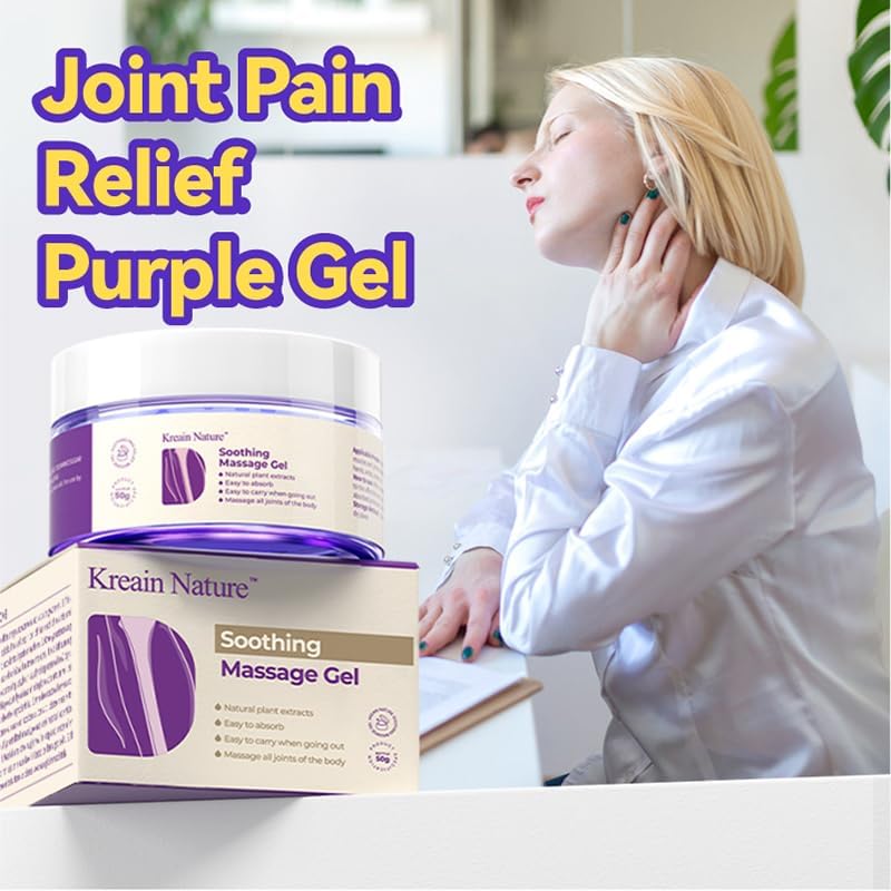 Kreain Nature 2 PCS Joint Gel Purple Soothing Massage Gel Soothes Knees, Lumbar, Neck, Back, Shoulders, Hands, and Feet, 1.76 oz Kreain Nature buy supplements canada