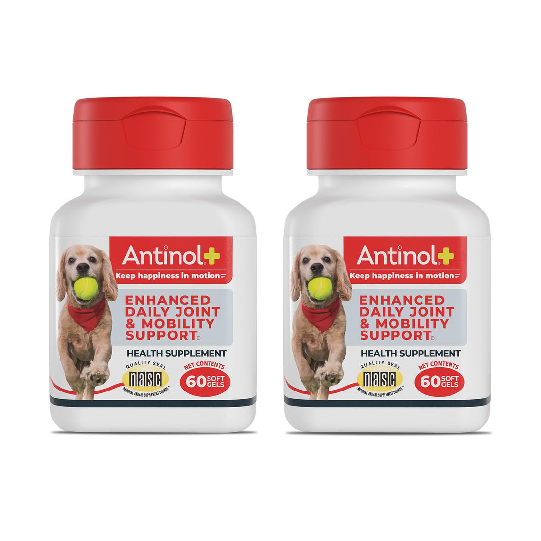 Antinol Plus, Mobility, Hip, and Joint Supplement for Dogs, Green-Lipped Mussels and Krill Oil - Dog Joint Supplement, Better and Faster Than Glucosamine and Chondroitin, 120 Soft Gels Antinol buy supplements canada