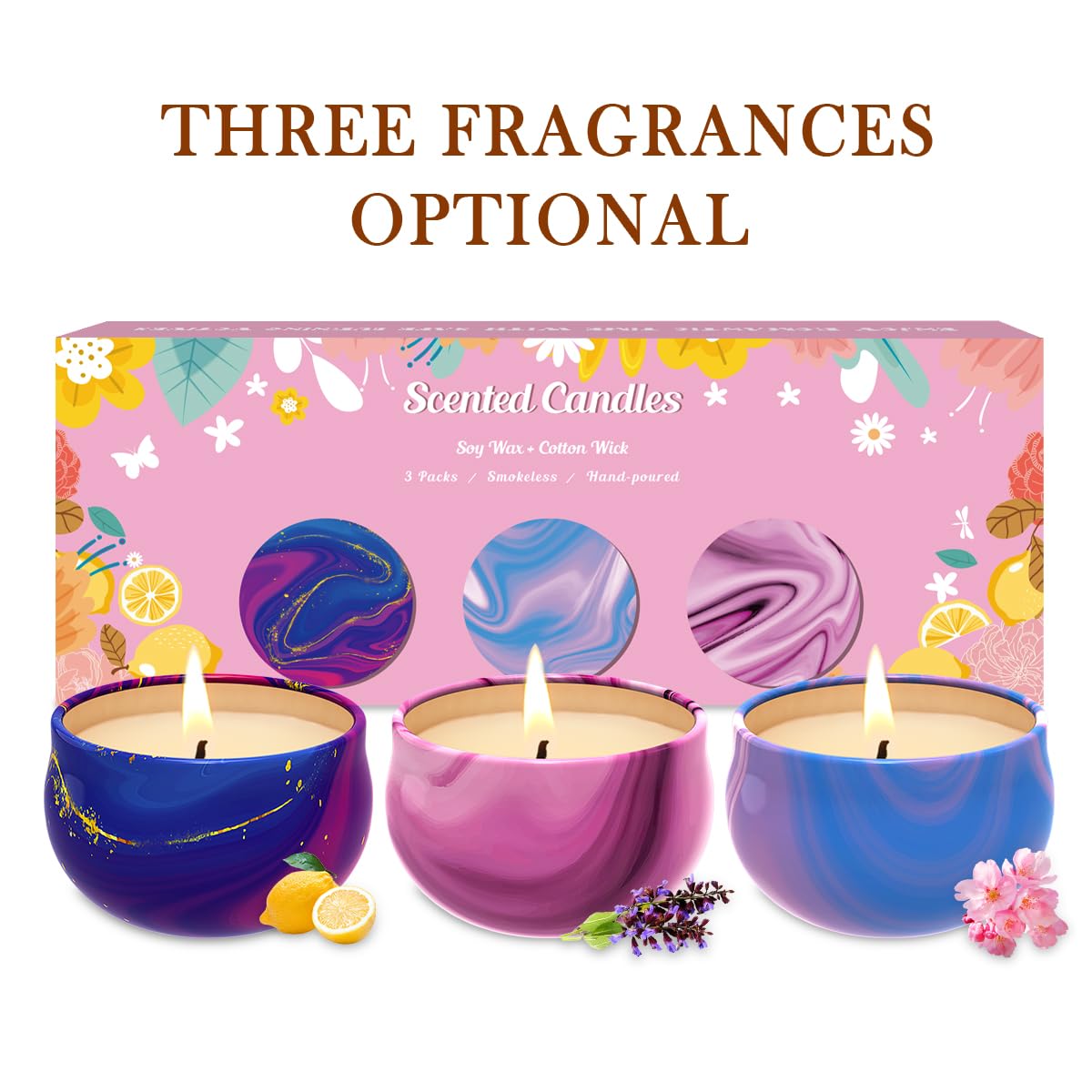 Scented Candles Set of 3, Aromatherapy Candle Set, Home Scented Candles for Winter, Holiday Weimingte buy supplements canada