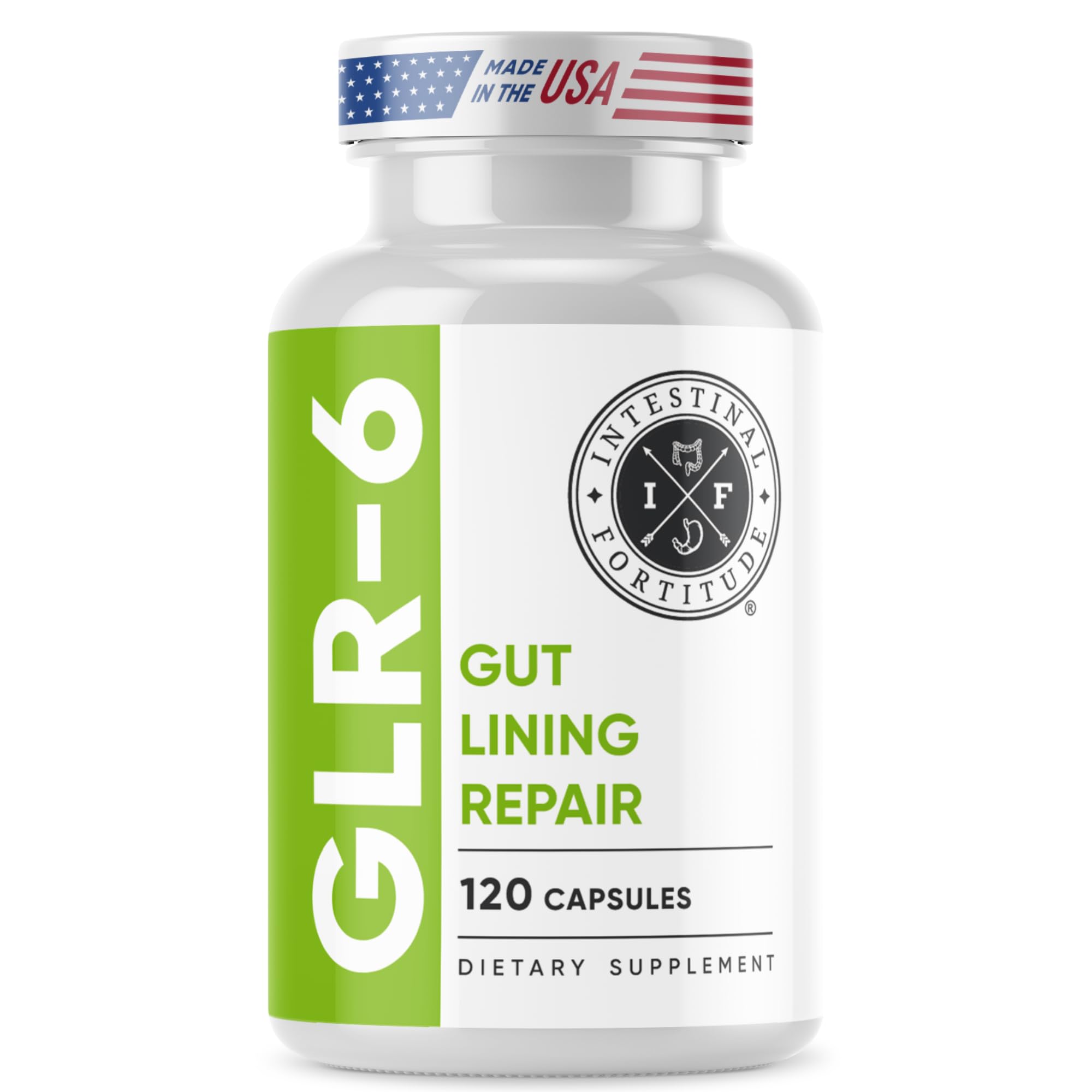 Intestinal Fortitude GLR-6 - Gut Lining Repair Supplement for Gut Health - Leaky Gut Repair with L-Glutamine, Slippery Elm, DGL Licorice Root, Marshmallow Root, Fenugreek Intestinal Fortitude buy supplements canada