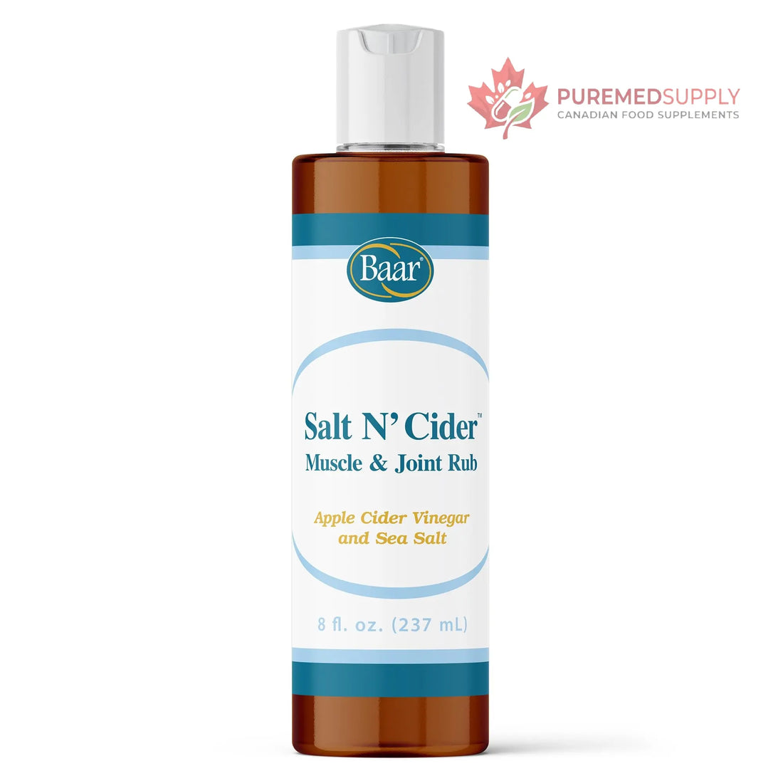 Baar Salt N' Cider Rub - Aids Bruised Ligaments & Tendons, Strains, Sprains & Bone Recovery, 8 fl. oz. Baar buy supplements canada