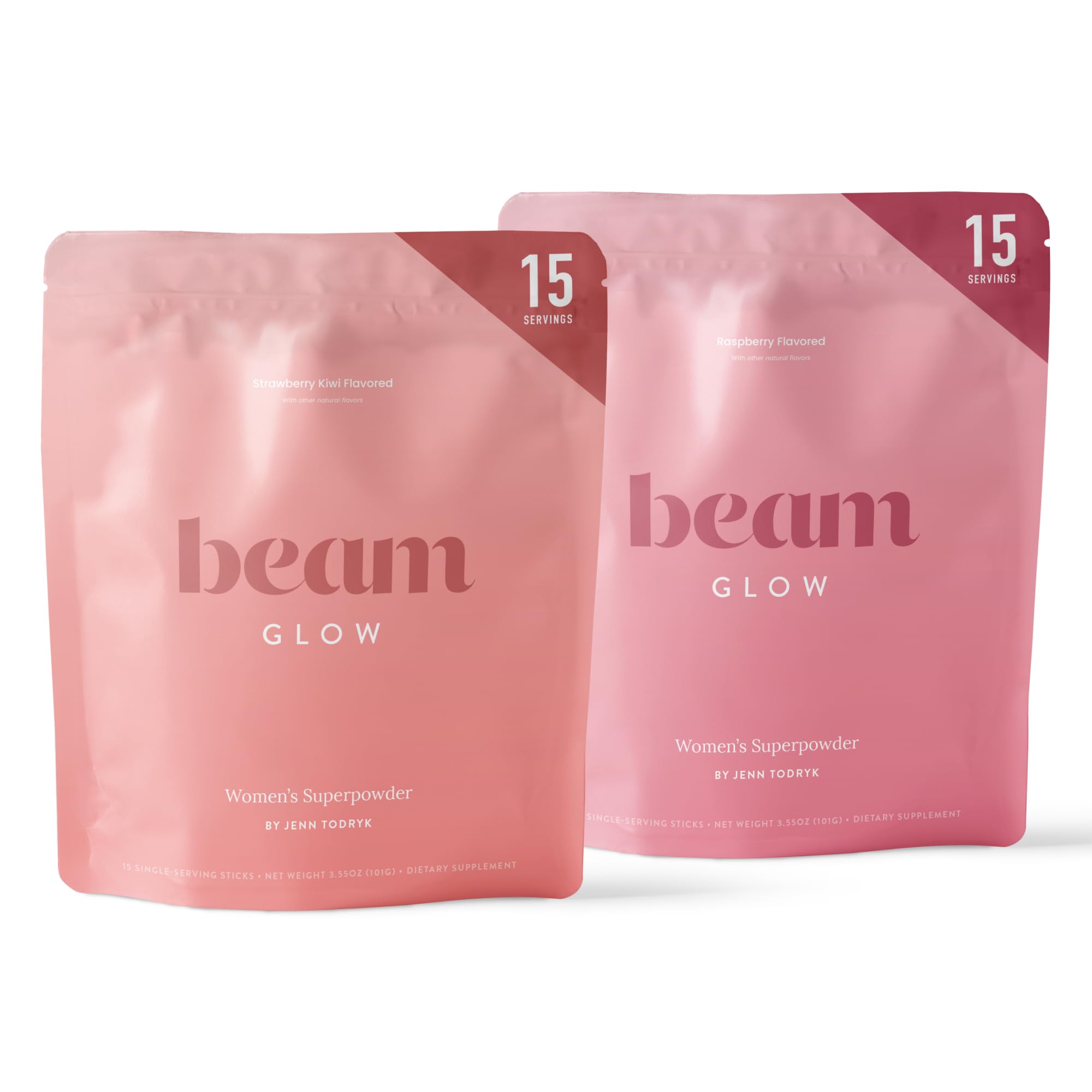 Beam Glow, Hormone Balance for Women, Strawberry Kiwi and Raspberry Bundle, Thyroid Support for Women, Natural Hormone Support Powder with Selenium and Bromelain, PMS Relief, Energy, Hair, Skin Health Beam buy supplements canada