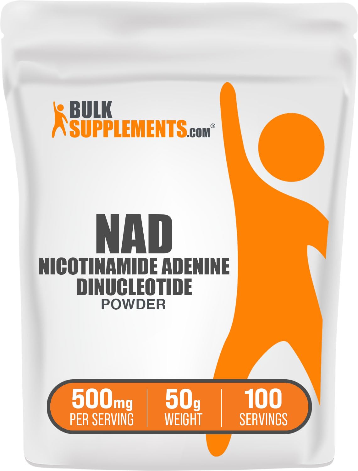 BulkSupplements.com NAD Powder - Nicotinamide Adenine Dinucleotide, NAD Supplement 500mg - for Energy Support, Pure & Gluten Free, 500mg per Serving, 50g (1.8 oz) (Pack of 1) BulkSupplements buy supplements canada