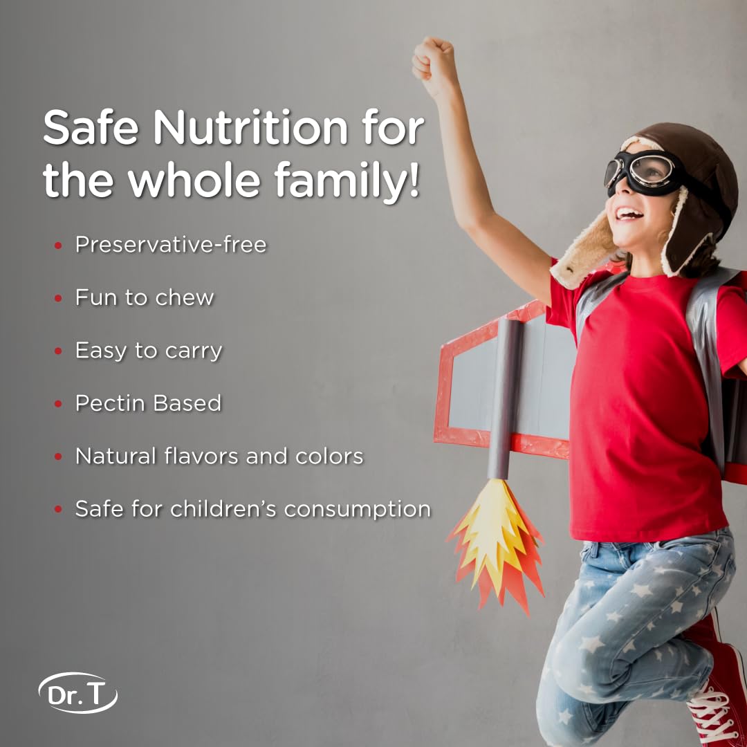 Dr. T Kids Multivitamin Gummies – Daily Vitamins for Kids Ages 2+, with A, C, D, E, B & Folic Acid – Supports Bone Strength, Immunity & Overall Health Dr. T buy supplements canada