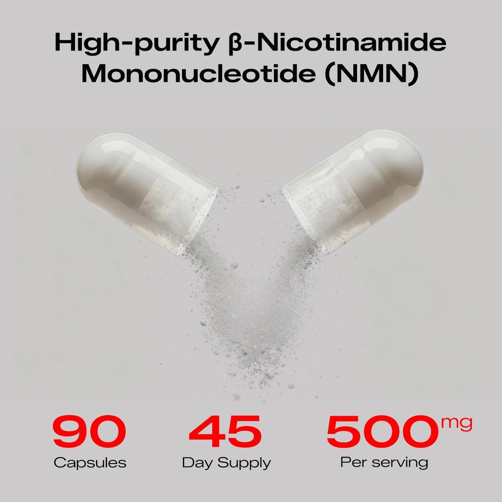 PEPAX NMN Supplement 500mg - 99% Pure NMN Supplement Capsules for Increased NAD Levels & Healthy Aging - Third Party Tested Stabilized Capsules, cGMP Certified, 90 Liposomal NMN (45 Servings) PEPAX buy supplements canada
