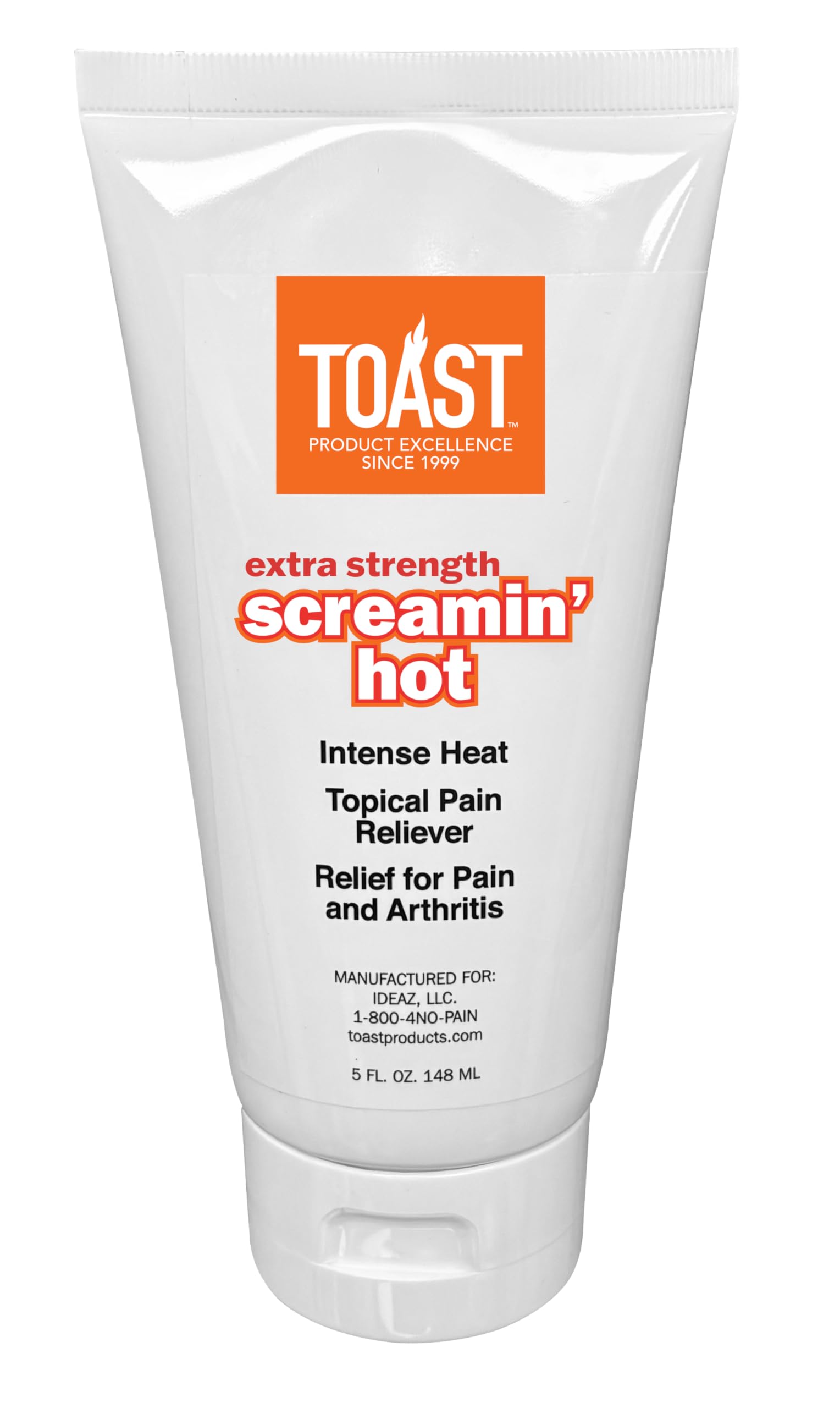 Toast Extra Strength Screamin Hot Intense Heat Topical Pain Relief Cream for Muscles and Joints - 5 Ounces Toast buy supplements canada