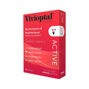 Vivioptal Active, 30 Softgels, Ginseng & Omega 3, Multivitamin & Multimineral, Gluten Free, German Formula Vivioptal Vitamins buy supplements canada