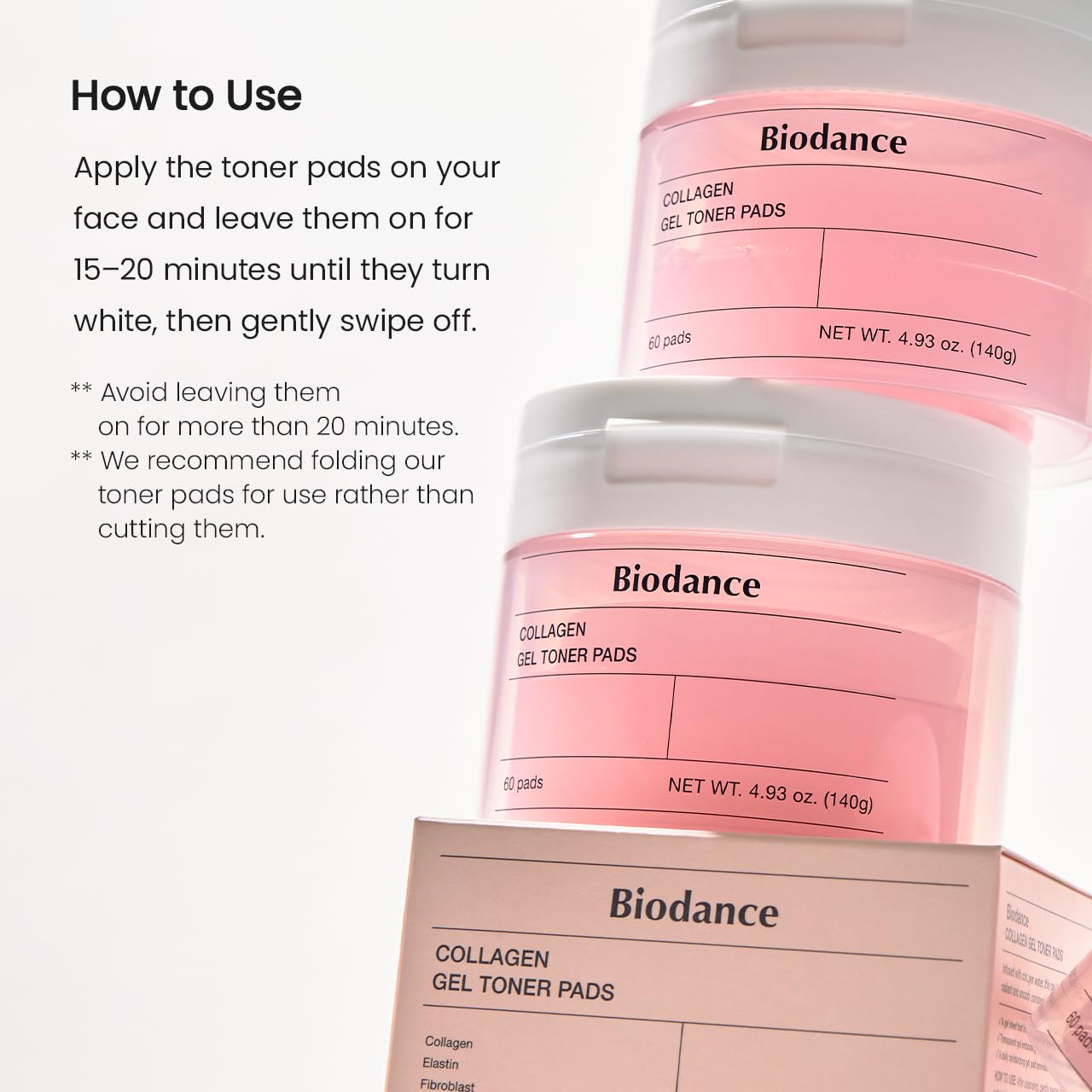 Biodance Collagen Gel Toner Pads, Pore Minimizer for Face, Improving Elasticity, Plumping Toner Pads for Sensitive Skin BIODANCE buy supplements canada