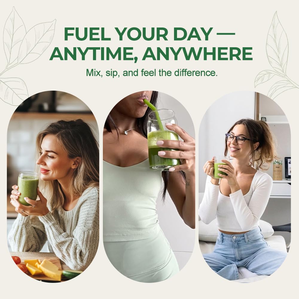 Hellomush Super Greens Powder Superfood, Daily Green Powder Supplement with Probiotics Drink Mix for Men & Women, Blend of Greens, Mushrooms, Vitamins, Probiotics and Cellular Nutrients Hellomush buy supplements canada