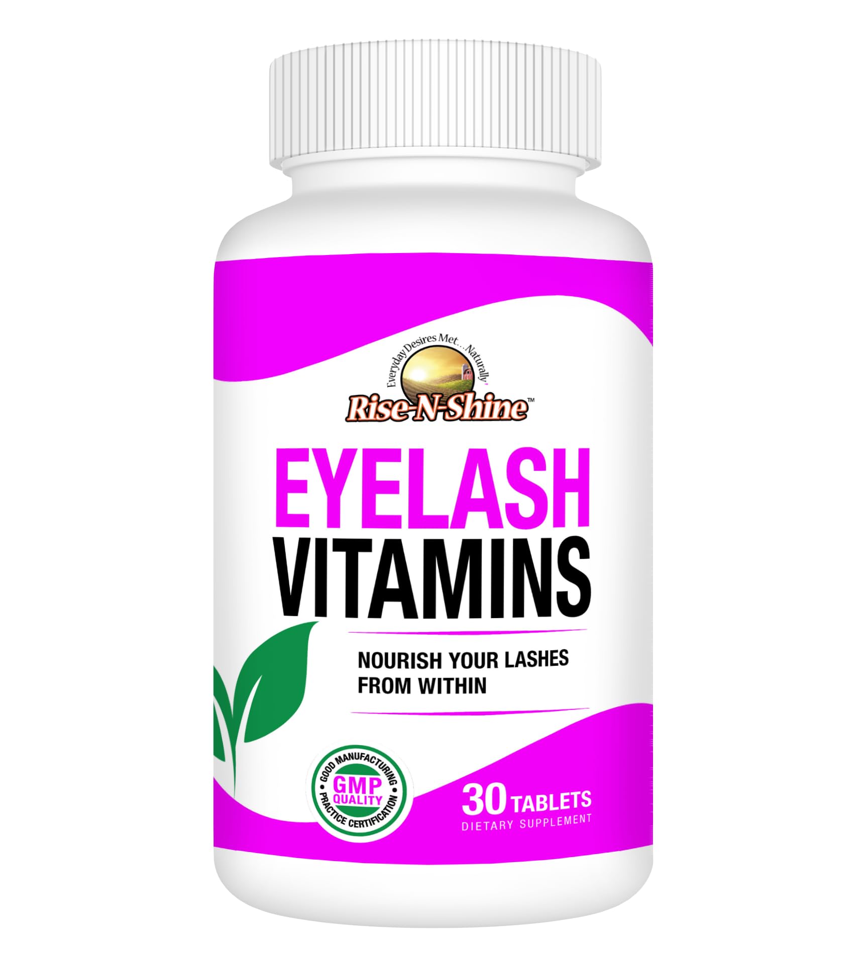 Rise-N-Shine Eyelash Growth Vitamins, Premium Lash Strengthening Supplement with Collagen, Keratin 30 Day Supply Rise-N-Shine buy supplements canada