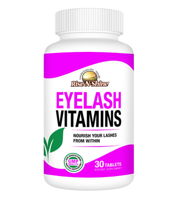 Rise-N-Shine Eyelash Growth Vitamins, Premium Lash Strengthening Supplement with Collagen, Keratin 30 Day Supply Rise-N-Shine buy supplements canada