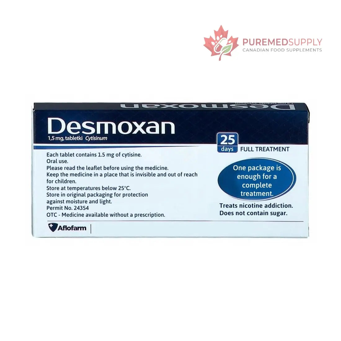Aflofarm Desmoxan 1,5mg 100 Pills Tablets. Made in Poland. Polish Distribution,Polish Language. Aflofarm buy supplements canada