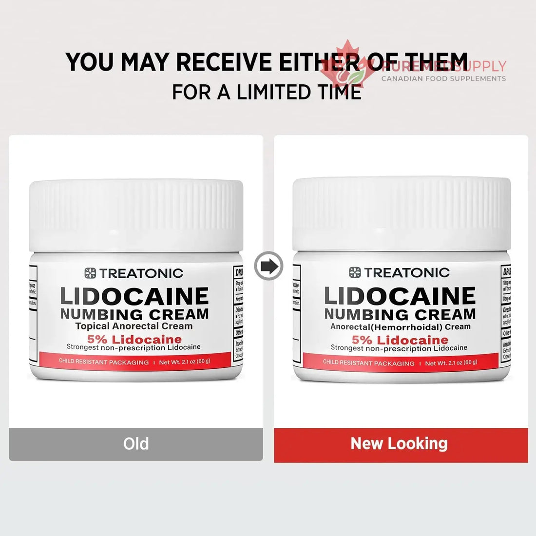 5% Lidocaine Topical Numbing Cream: Maximum Strength Topical Anesthetic Numb Cream for Pain Relief, Itching, Burning, Soreness, Hemorrhoid - Fast Acting & Long Lasting Numbing Formulation - 2.1 oz Treatonic buy supplements canada