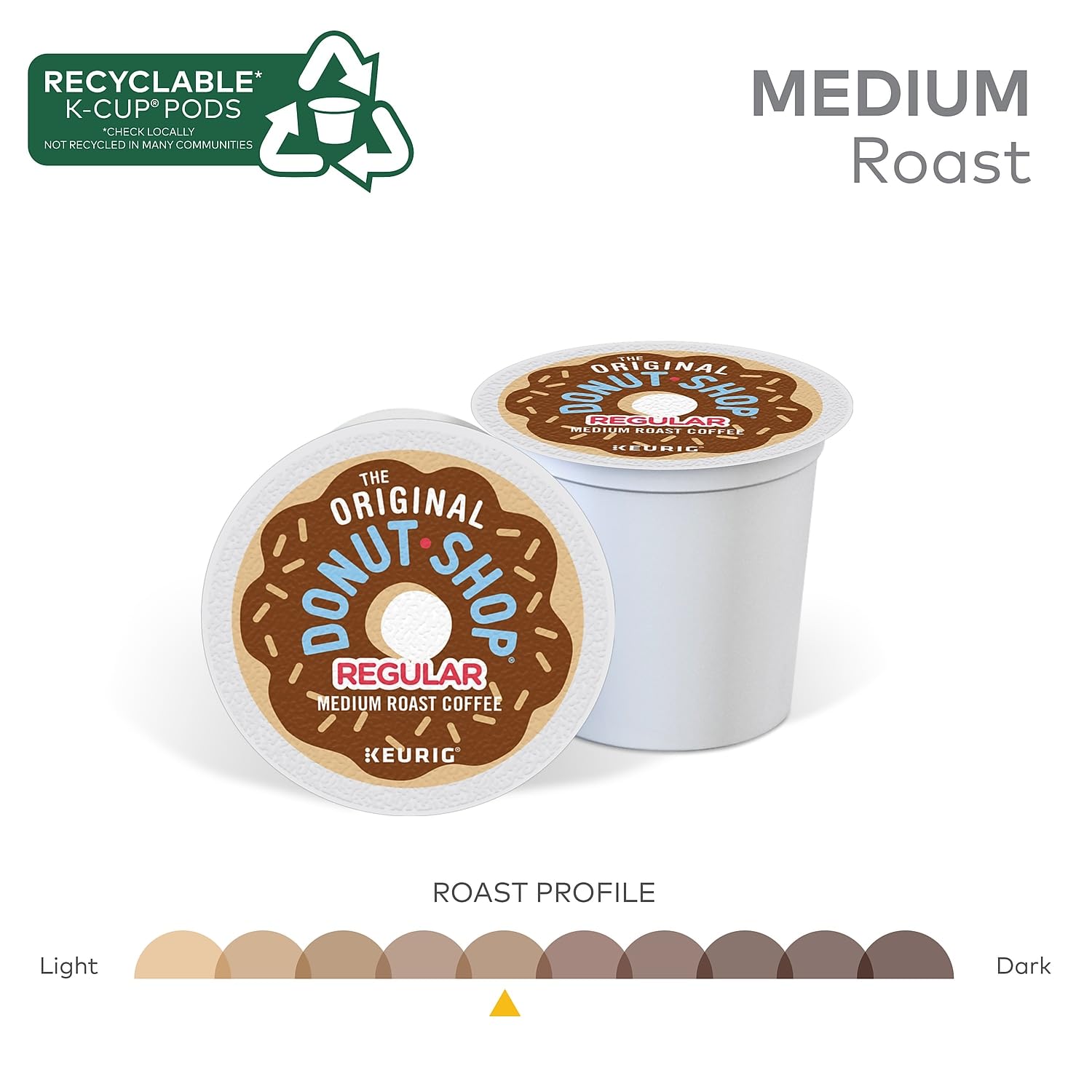 The Original Donut Shop Regular Keurig Single-Serve K-Cup Pods, Medium Roast Coffee The Original Donut Shop buy supplements canada