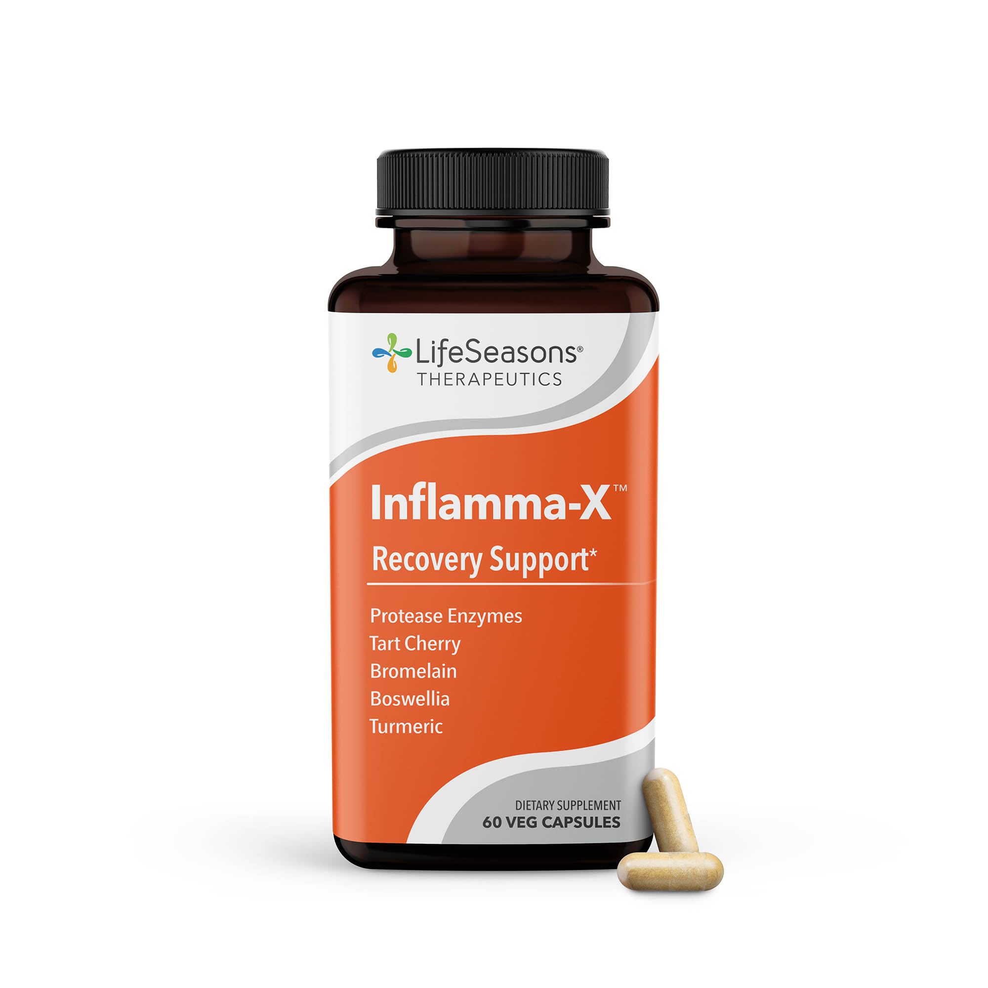 LifeSeasons Inflamma-X Joint & Tissue Support Supplement – Supports Muscle Comfort, Recovery & Flexibility – Herbal Formula with Turmeric, Bromlein, Boswellia & Protease Enzymes – 60 Capsules LifeSeasons buy supplements canada