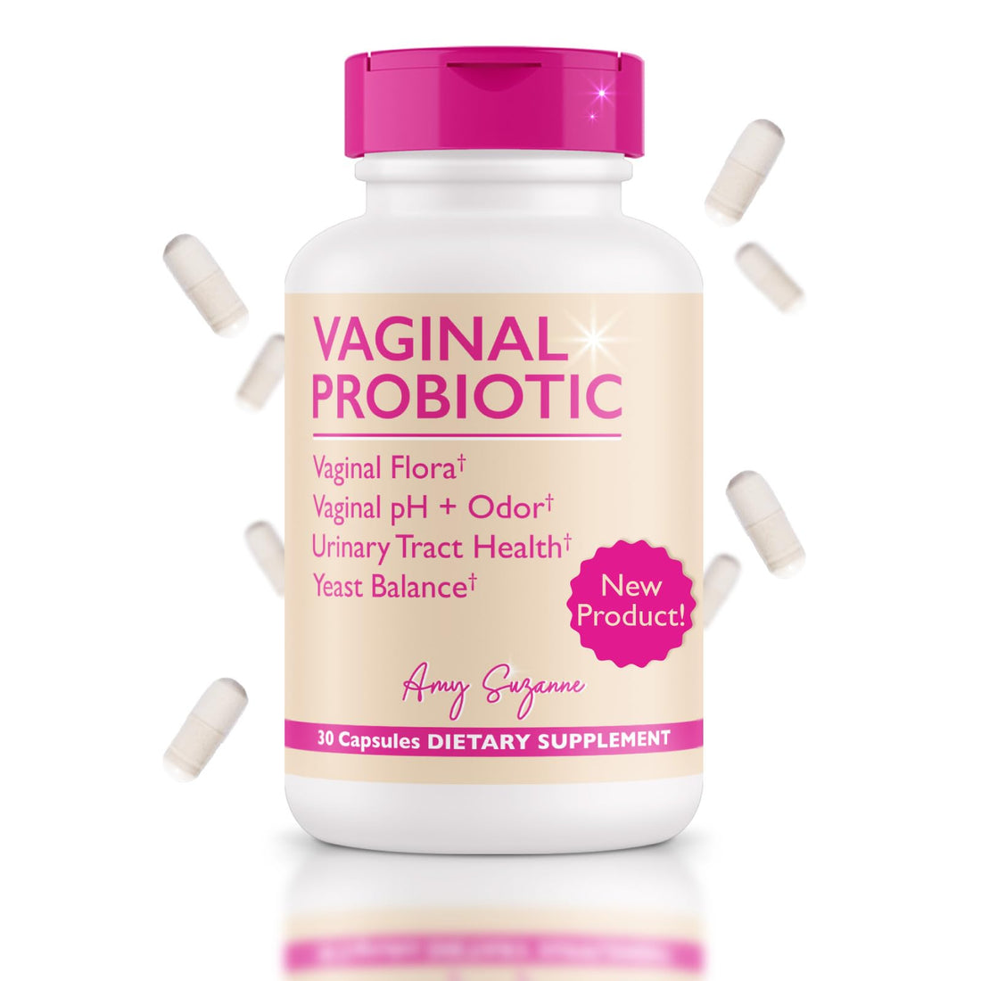 Amy Suzanne Vaginal Probiotics for Women - 10 Billion CFU Probiotic for pH Balance and Urinary Tract Health Amy Suzanne buy supplements canada
