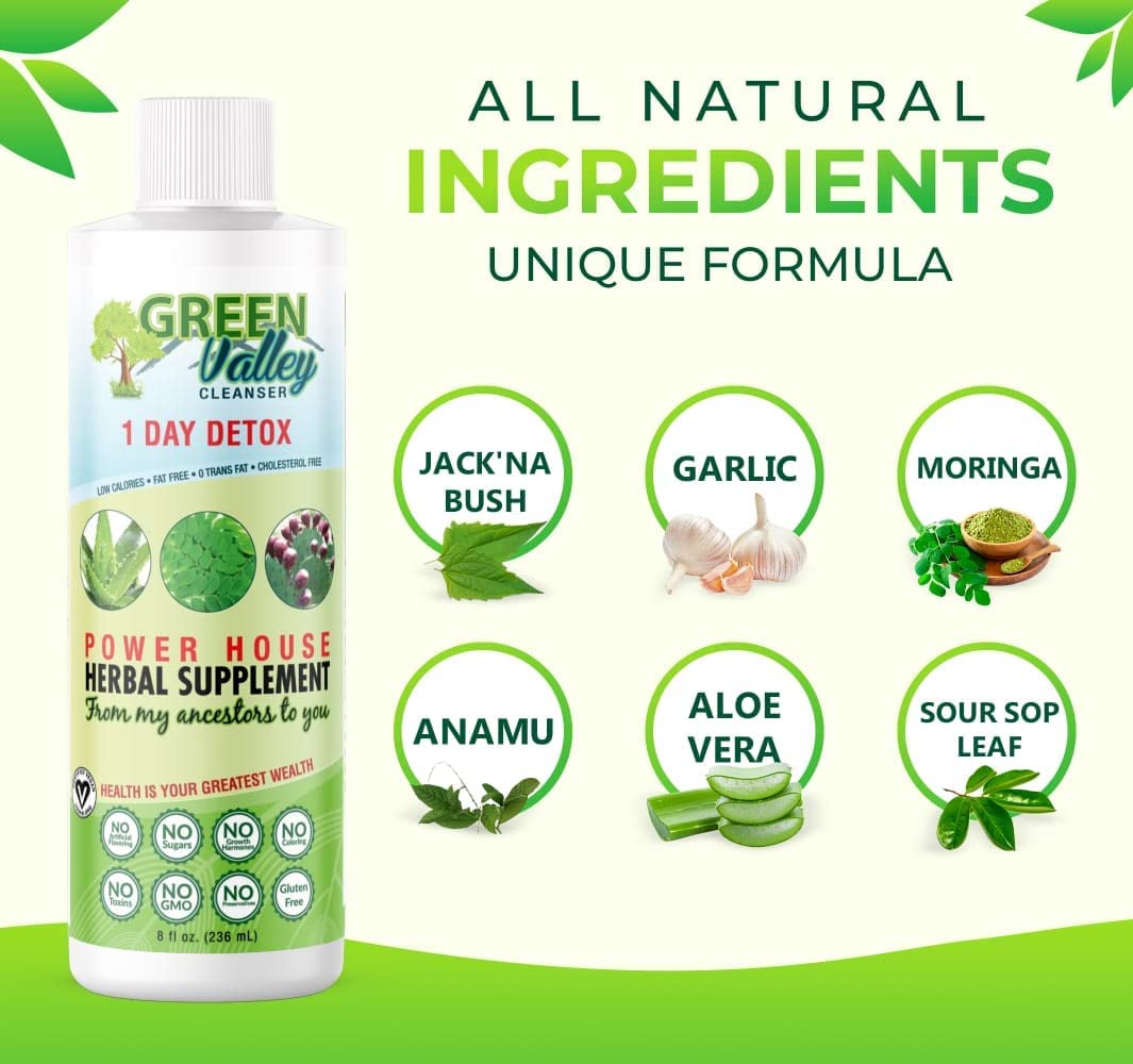 1 Day Colon Liquid Cleanse Formula and Liver Detox - Vegan Friendly, Helps Healthy Digestion Green Valley Cleanser buy supplements canada