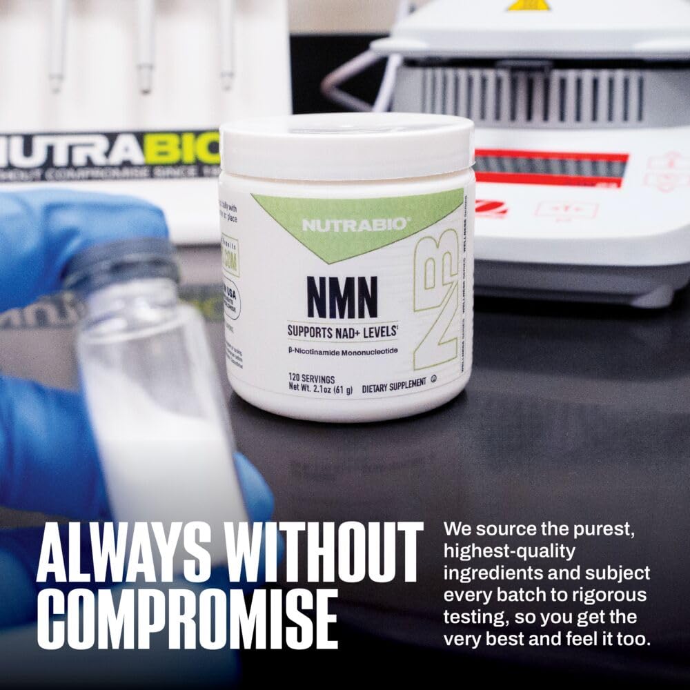 NutraBio NMN - NAD Supplement, Longevity Support, Boost NAD Levels, Increase Cellular Energy, Brain Health, Healthy Aging- 120 Servings NutraBio buy supplements canada