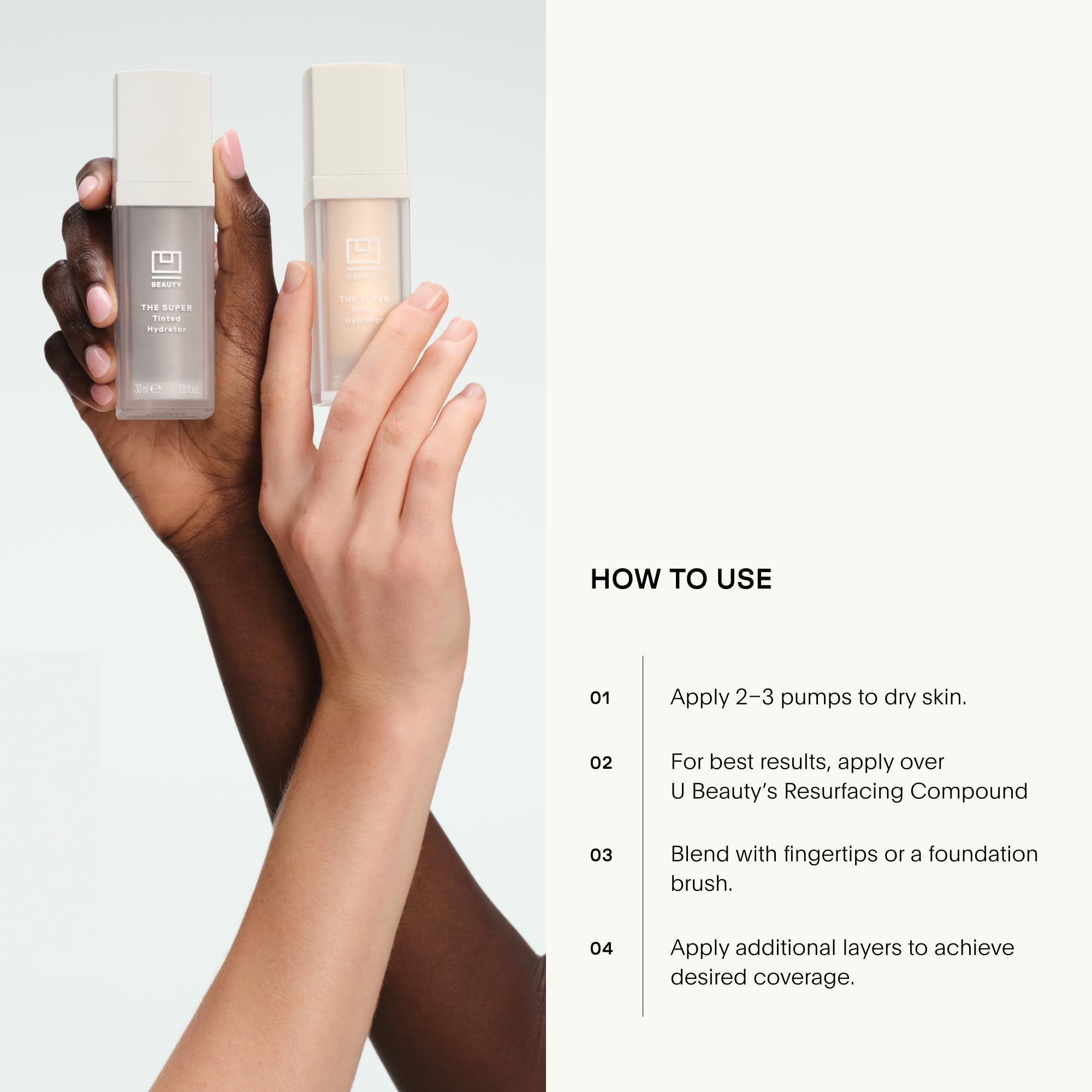 U Beauty The Super Tinted Hydrator Hyaluronic Acid Moisturizing Cream - Mega-Dose Skin Hydrator for Supple, Smooth, and Softer-Looking Skin For Up To 48 Hours - Shade 6-1.0 oz U Beauty buy supplements canada