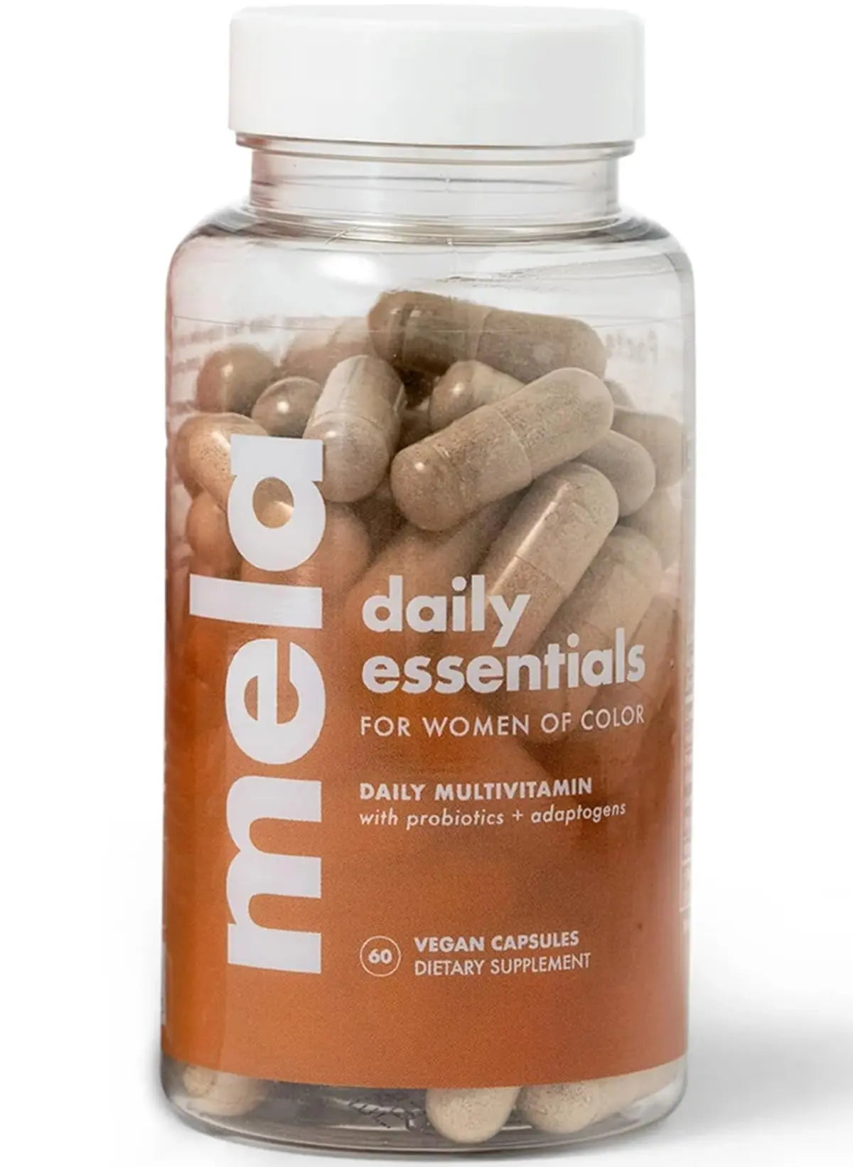Mela Daily Essentials Multivitamin for Melanated Women - High-Dose Vitamin D3 and B12, Probiotics, Lion's Mane, Ceylon Cinnamon Mela buy supplements canada