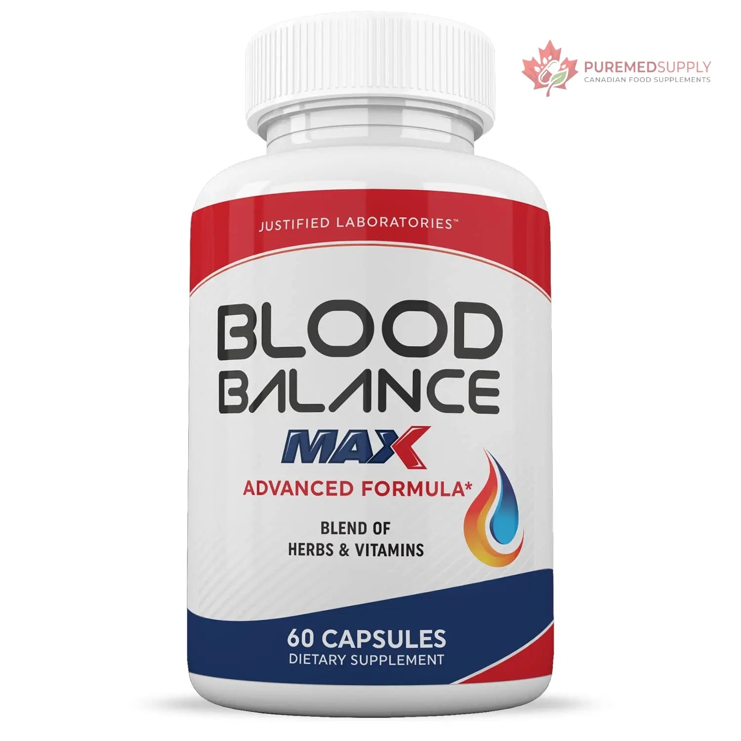 Justified Laboratories (3 Pack) Blood Balance Max 1295MG Supplement Pills 180 Capsules Justified Laboratories buy supplements canada