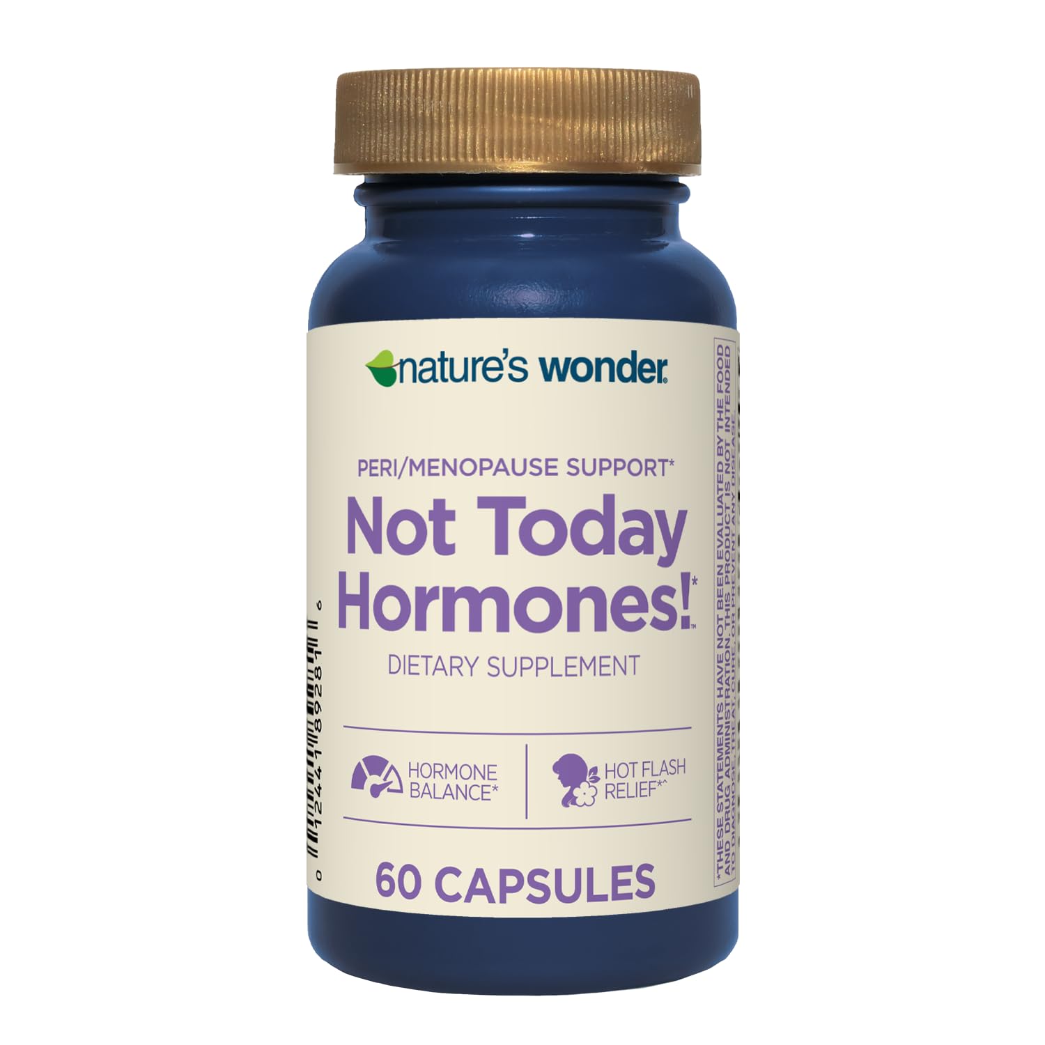 Nature's Wonder Not Today Hormones Perimenopause and Menopause Support Supplement for Women with Estro-G100, Supports Hot Flashes and Night Sweats 60 Vegetarian Capsules, 60 Day Supply Nature's Wonder buy supplements canada