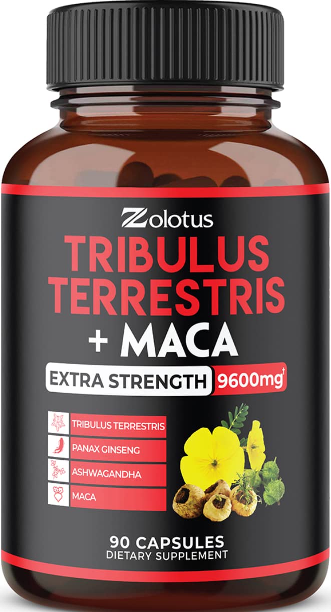 Zolotus Premium Tribulus Terrestris Capsules - 9600mg Per Serving - Combined Zolotus buy supplements canada