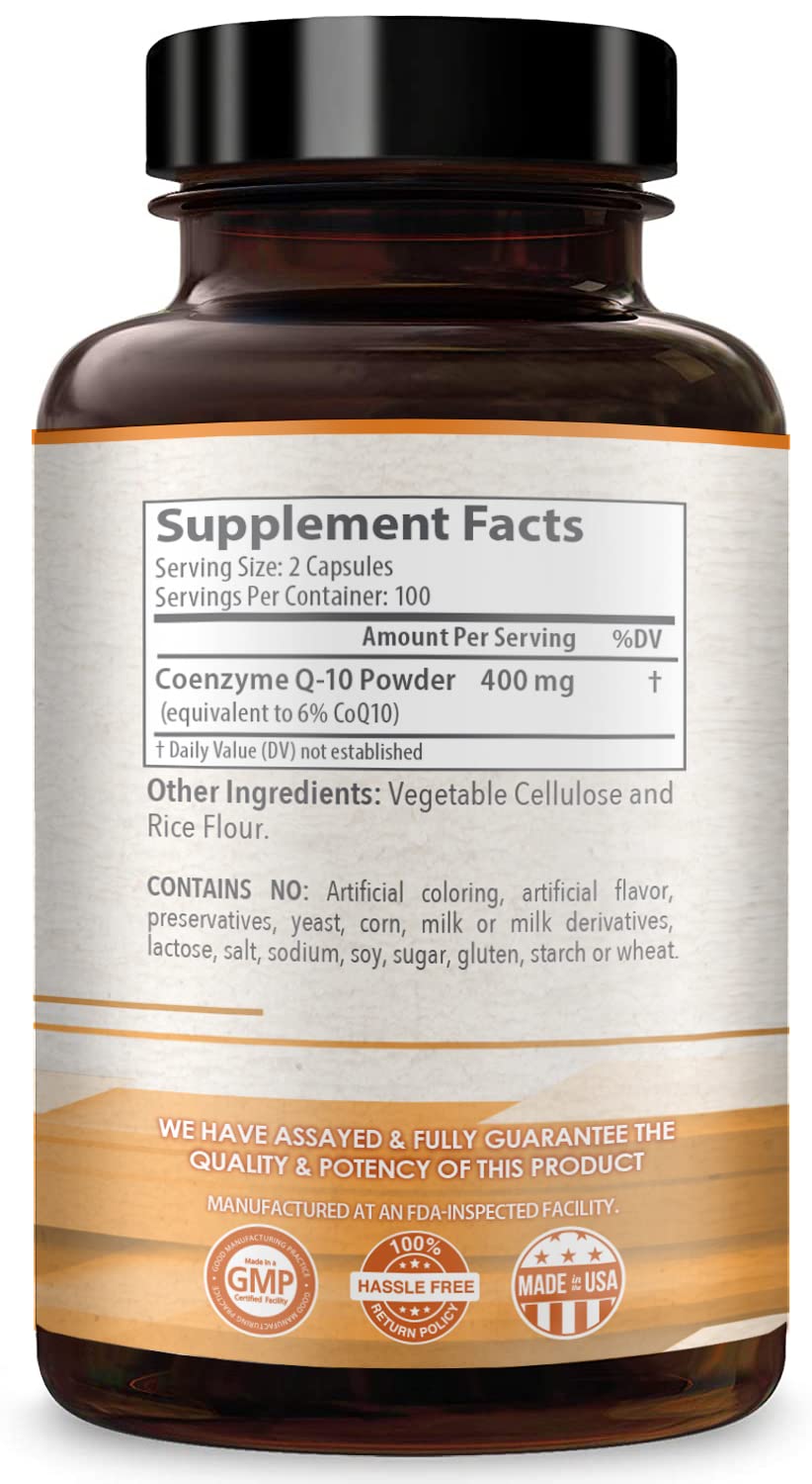 Healthy Way CoQ10 400mg 200 Capsules Non-GMO HealthyWayRx buy supplements canada