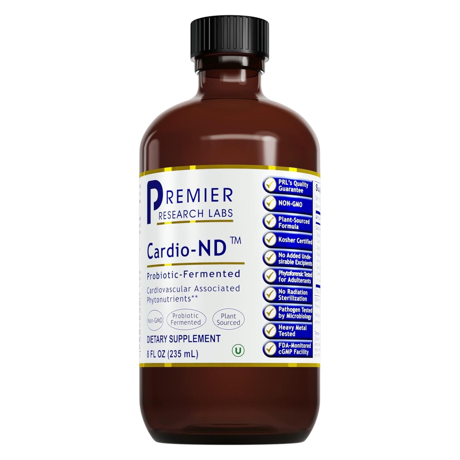 Premier Research Labs Fermented Cardio-ND - Cardio Heart Health, Cardio Support Liquid Fermented in Probiotics for Women, Men, Adults, Supports Heart Health with Hawthorne Berry - 8 fl oz Bottle Premier Research Labs buy supplements canada