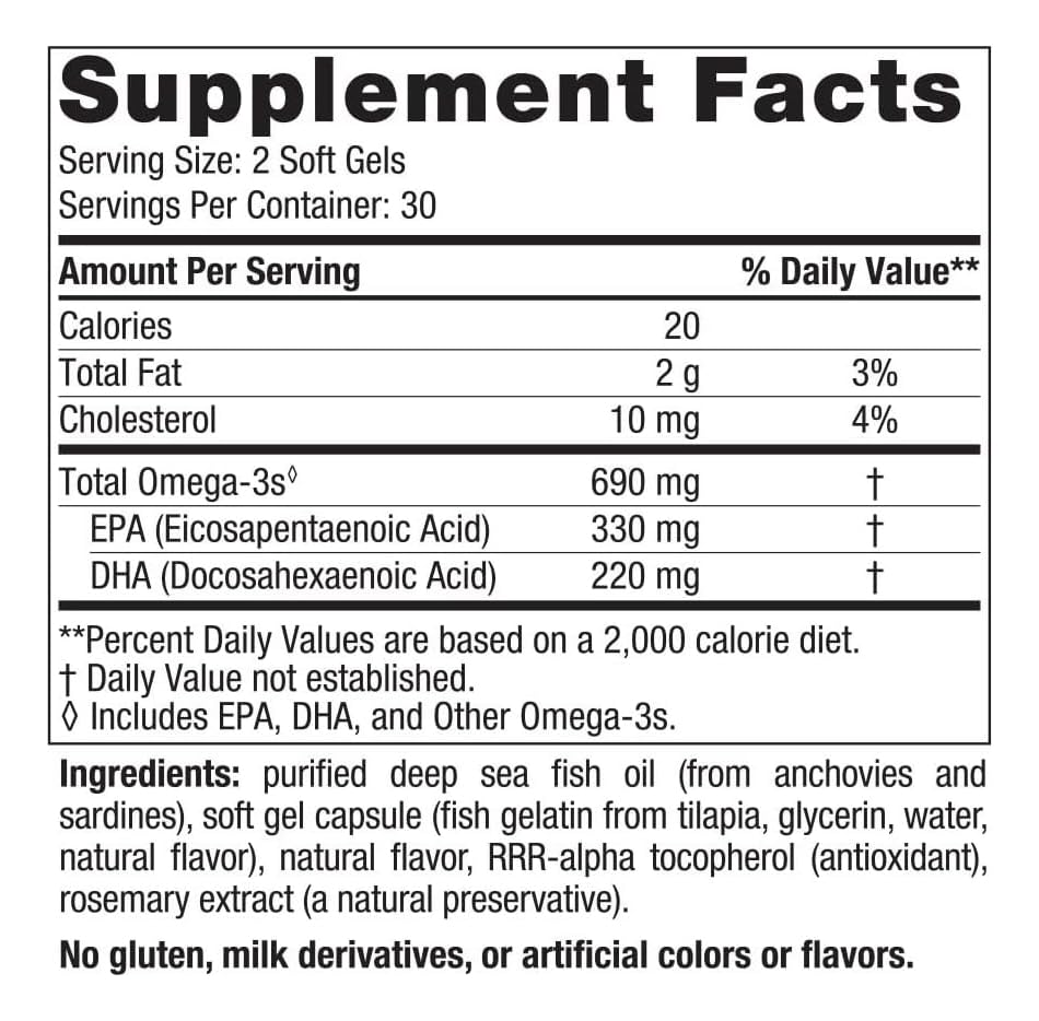 Nordic Naturals Omega-3 in Fish Gelatin, Lemon Flavor - 60 Fish Gels - 690 mg Omega-3 - Fish Oil - EPA & DHA - Immune Support, Brain & Heart Health, Optimal Wellness - Non-GMO - 30 Servings Nordic Naturals buy supplements canada