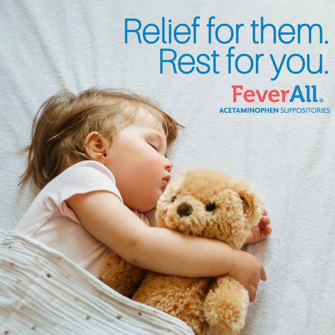 Feverall Infant Acetaminophen Suppositories 6 Rectal Suppositories 80mg Each Pain Reliever/Fever Reducer. Paraben Free, No Artificial Colors or Other preservatives. Ages 6-36 Months (Pack of 2) Feverall buy supplements canada
