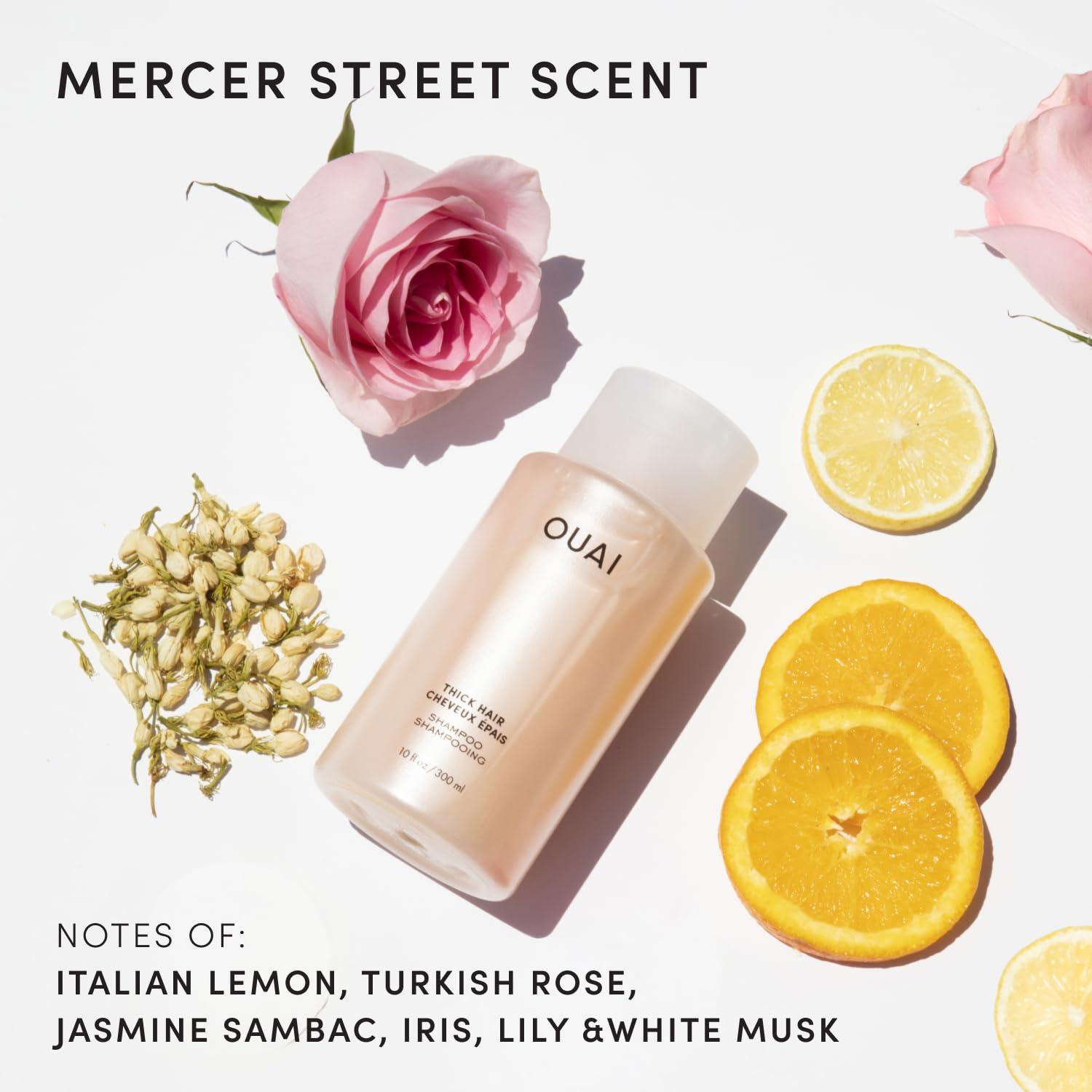 OUAI Thick Shampoo - Moisturizing Shampoo with Keratin, Marshmallow Root, Shea Butter, Avocado Oil for Thick Hair - Strengthens & Hydrates Strands - Paraben, Phthalate & Sulfate Free (10 Fl Oz) OUAI buy supplements canada