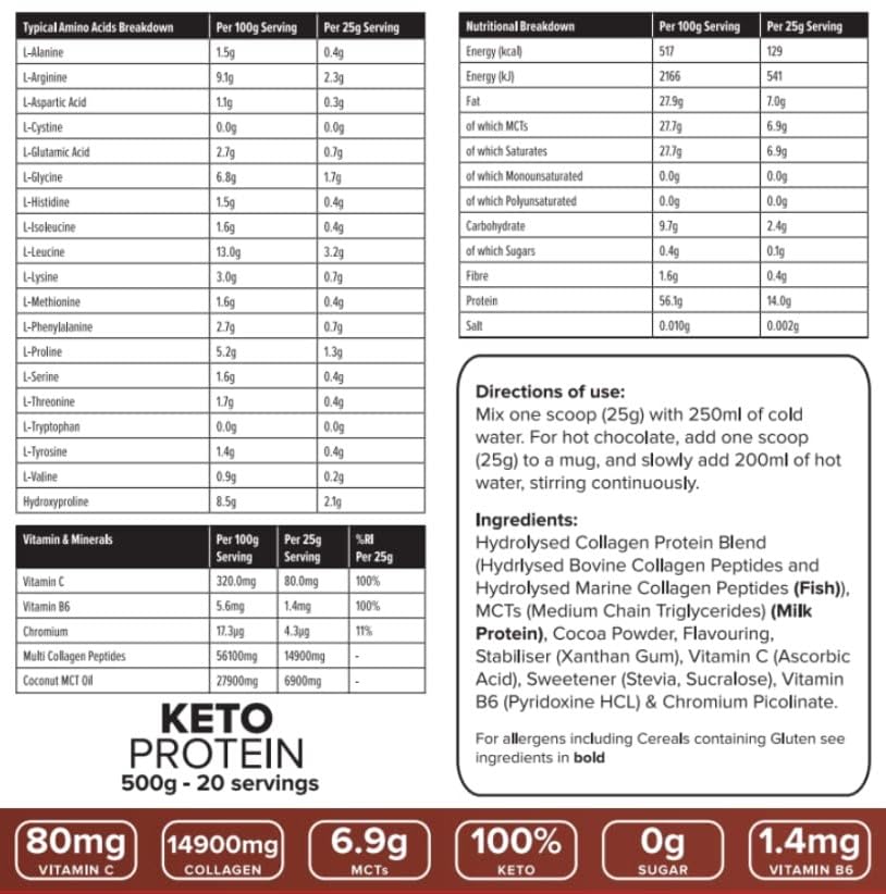 K-GEN™ Keto Collagen Protein Powder Natural Multi Collagen Chocolate Blend, Coconut MCT Vitamin C+B6 K GEN ketogenic enhancement buy supplements canada