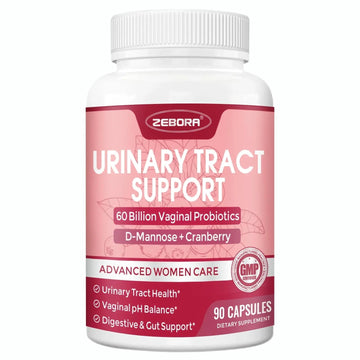 ZEBORA Urinary Tract Health for Women - Vaginal Probiotics for Women Digestive Health and pH Balance - D Mannose Supplements with Cranberry to Cleanse Urinary Tract & Bladder - 90 Capsules ZEBORA buy supplements canada