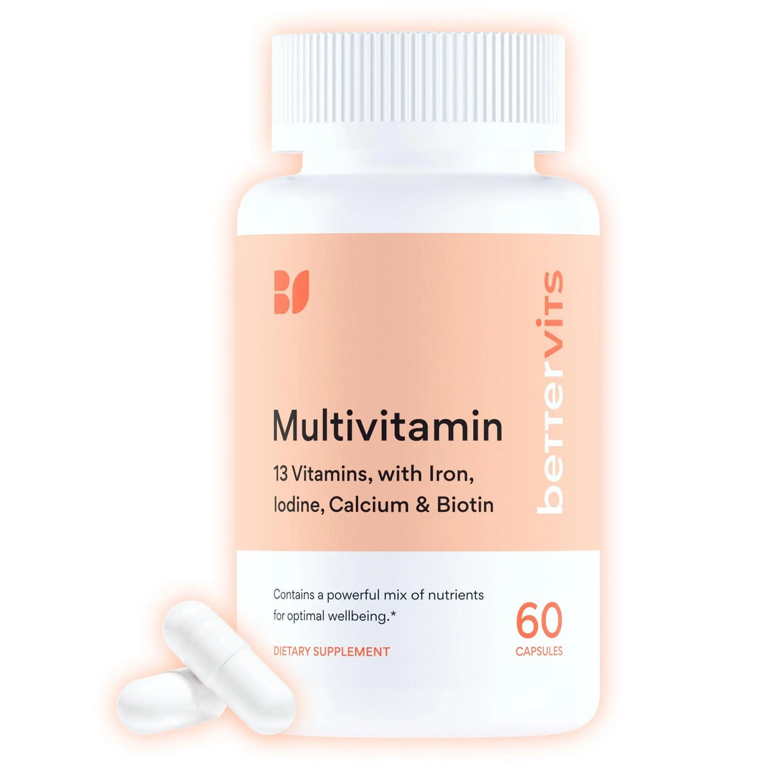 Bettervits Multivitamin for Women & Men | Womens Daily Multivitamin with 13 Essential Vitamins Iron, Iodine, Calcium and Biotin B BETTERVITS buy supplements canada