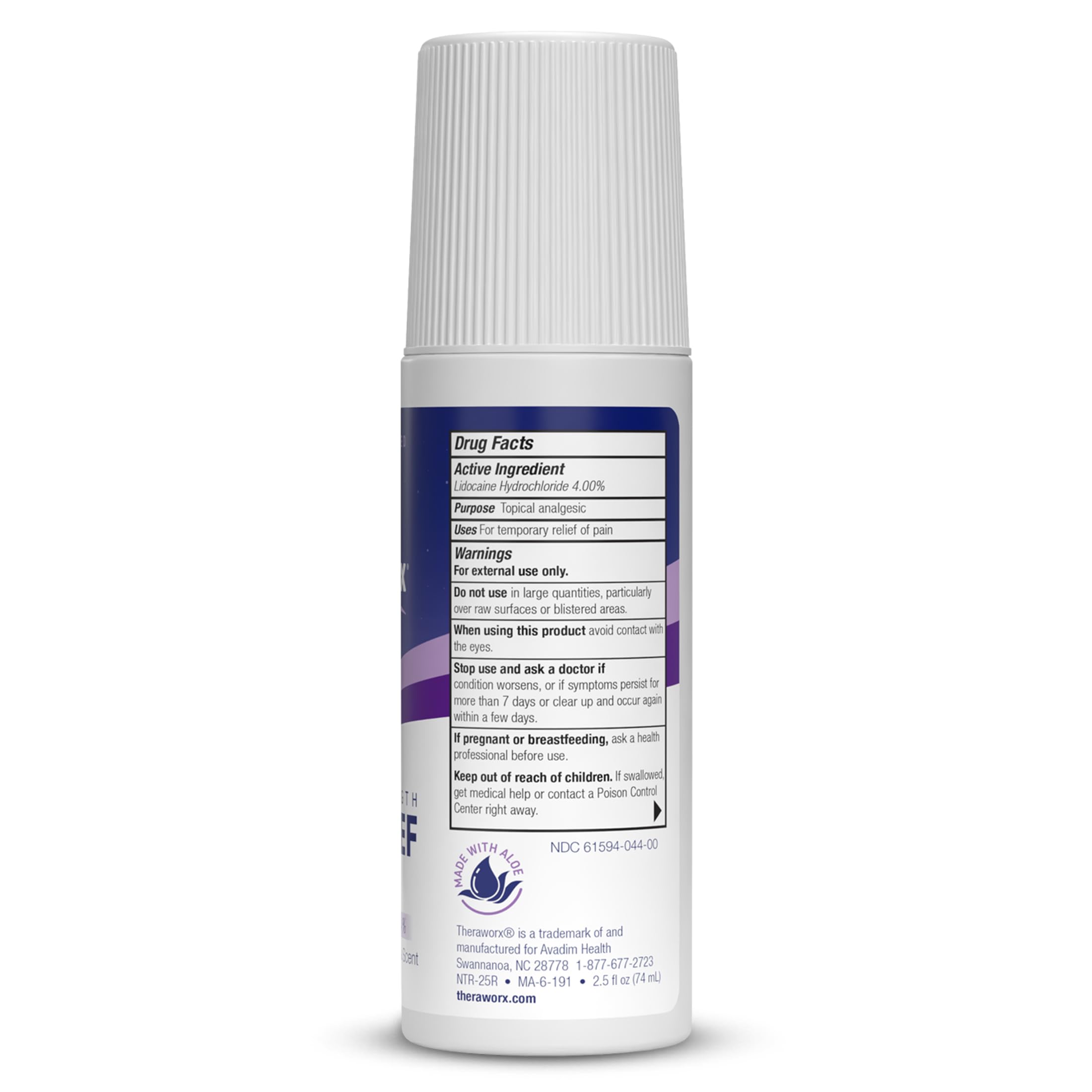 Theraworx Nighttime Maximum Strength Pain Relief Roll-on with Lidocaine – 2.5 oz - 2 Count Theraworx buy supplements canada