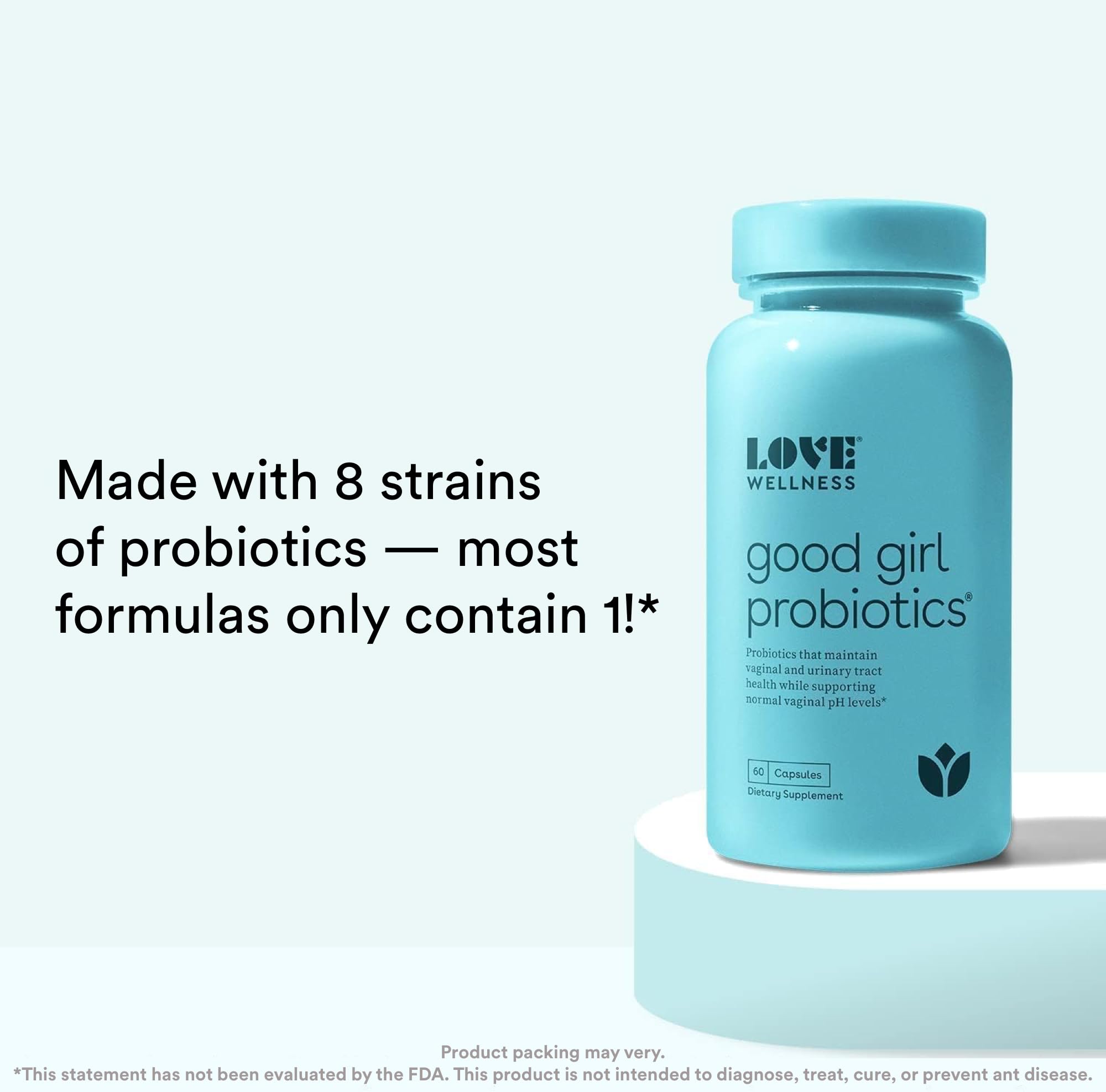 Love Wellness Good Girl Probiotics & The Killer | Vaginal pH Balance Supplement & Boric Acid Suppositories Love Wellness buy supplements canada