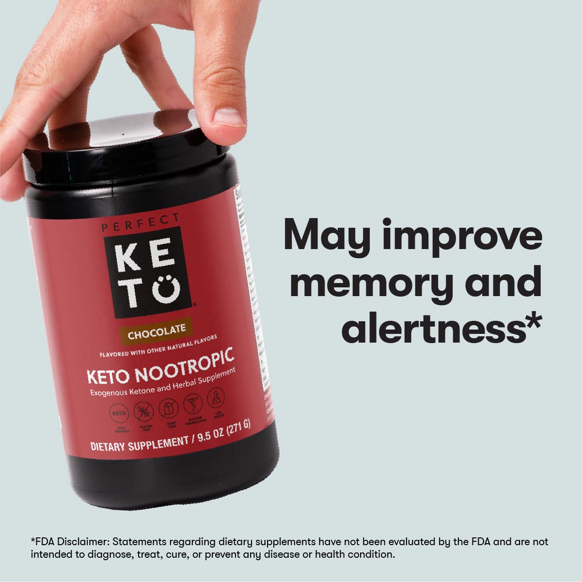 Perfect Keto Nootropic Brain Supplement - Enhance Focus and Energy, Boost Concentrati Perfect Keto buy supplements canada