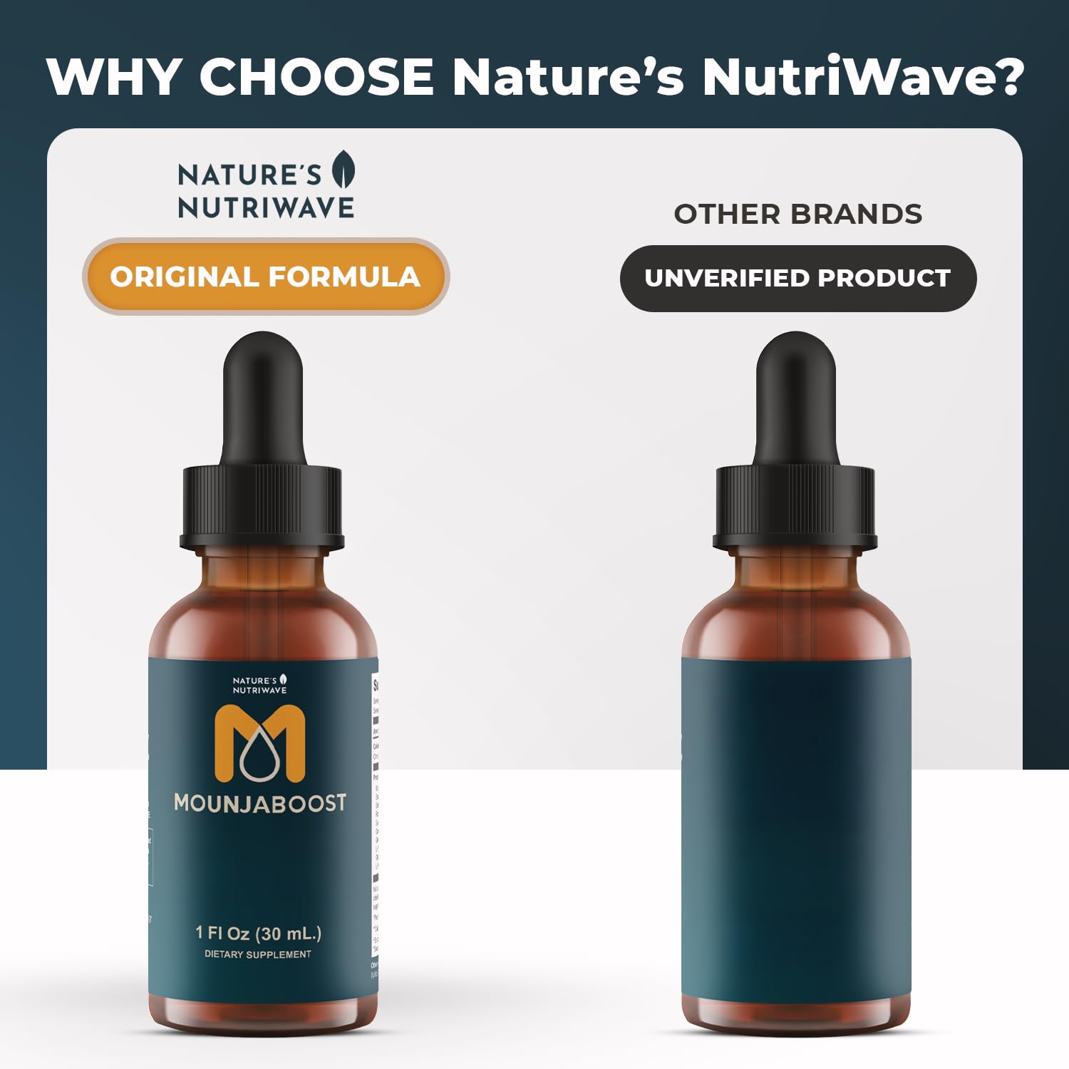 Mounjaboost – Natural Herbal & Plant-Based Supplement with 6 Exotic Nutrients & Botanicals – Made in USA, GMP-Certified, Non-GMO, Easy-to-Take – 30 mL, 1 Month Supply Nature’s NutriWave buy supplements canada