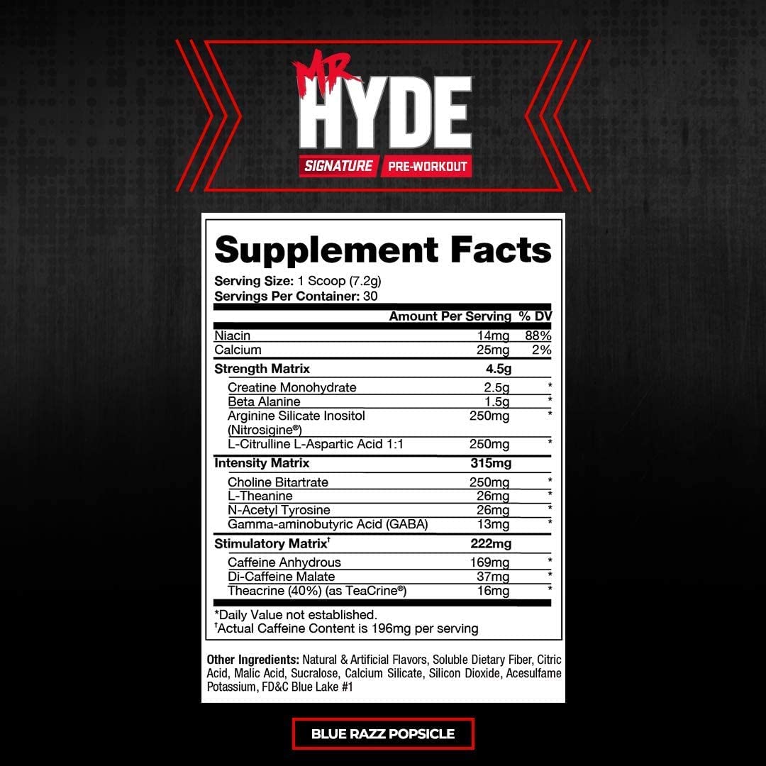 PROSUPPS Mr. Hyde Signature Blue Razz and Hyde Max Pump Blue Razz Bundle PROSUPPS buy supplements canada