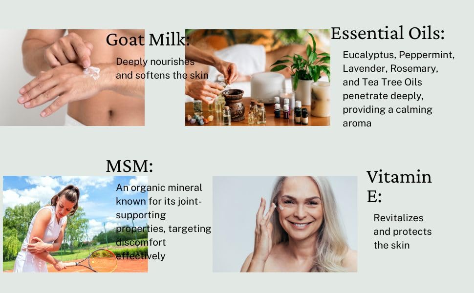 Grace Harbor MSM Cream – Variety 3 Pack – Daily Skin, Joint and Muscle Rub – Best Goat Milk Unscented Baby Lotion for Severly Dry Skin – Therapeutic Essential Oils and Fragrance Free – 4 oz Grace Harbor International buy supplements canada