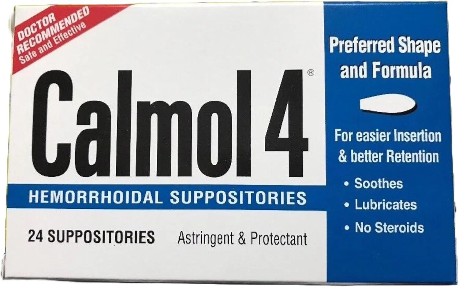 Calmol 4 Hemorrhoidal Suppositories with Soothing Natural Ingredients, 24 Count Calmol 4 buy supplements canada