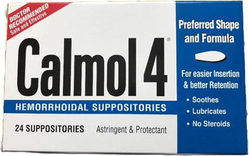 Calmol 4 Hemorrhoidal Suppositories with Soothing Natural Ingredients, 24 Count Calmol 4 buy supplements canada